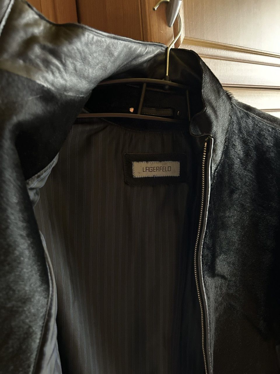 Karl Lagerfeld Lagerfeld Pony Fur Jacket — Archive 2000s Deadstock Size US M / EU 48-50 / 2 - 3 Thumbnail