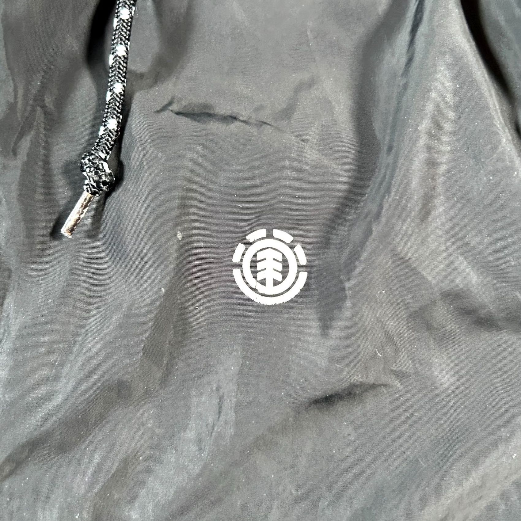 Element Element Alder Fundamental Windbreaker Jacket Mens M Black Gray Water Resistant Size US M / EU 48-50 / 2 - 5 Thumbnail