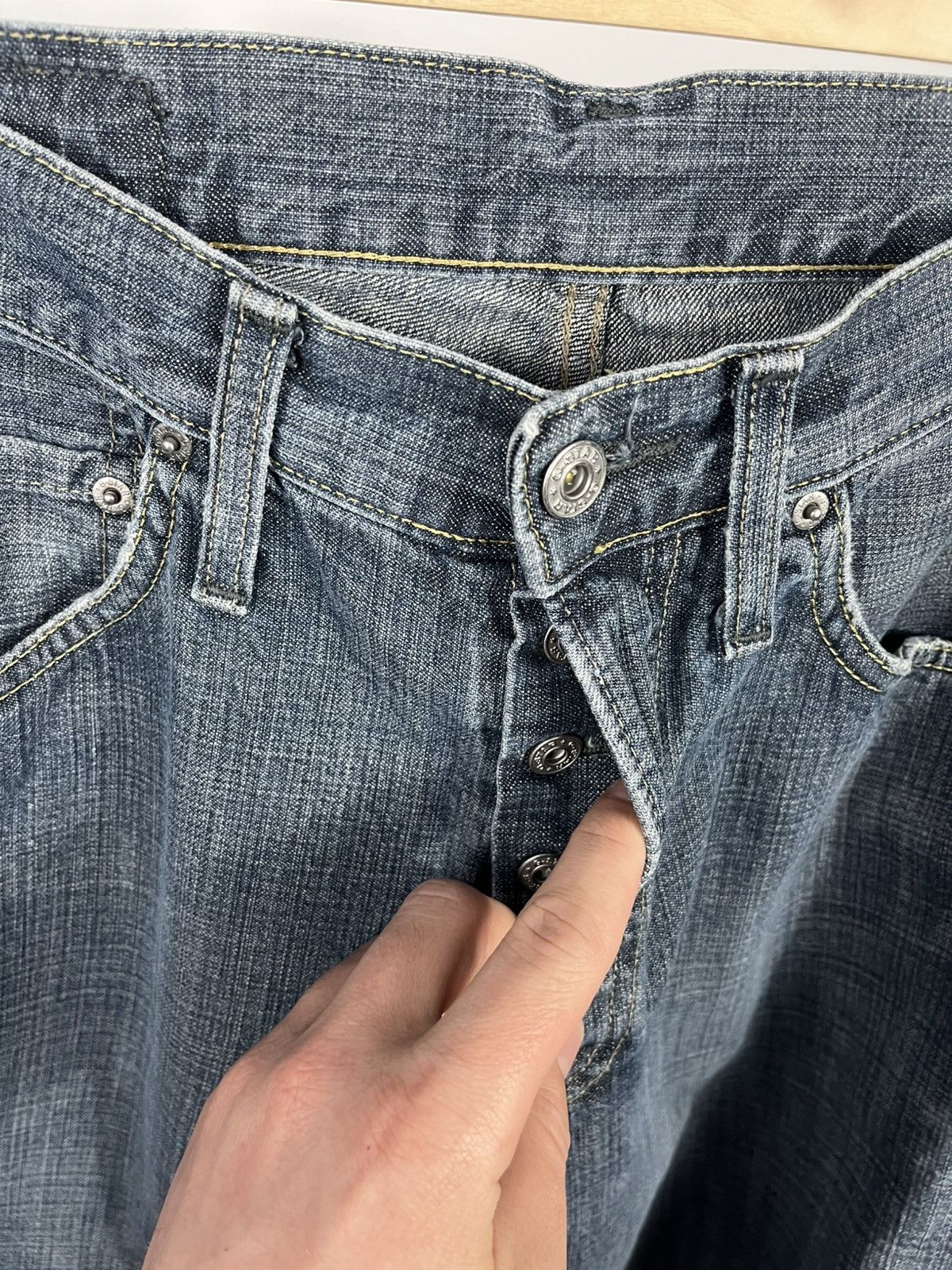 G-Star G Star Raw Jeans Custom Big Logo W31 L30 Blue Straight Fit Size US 31 - 16 Thumbnail