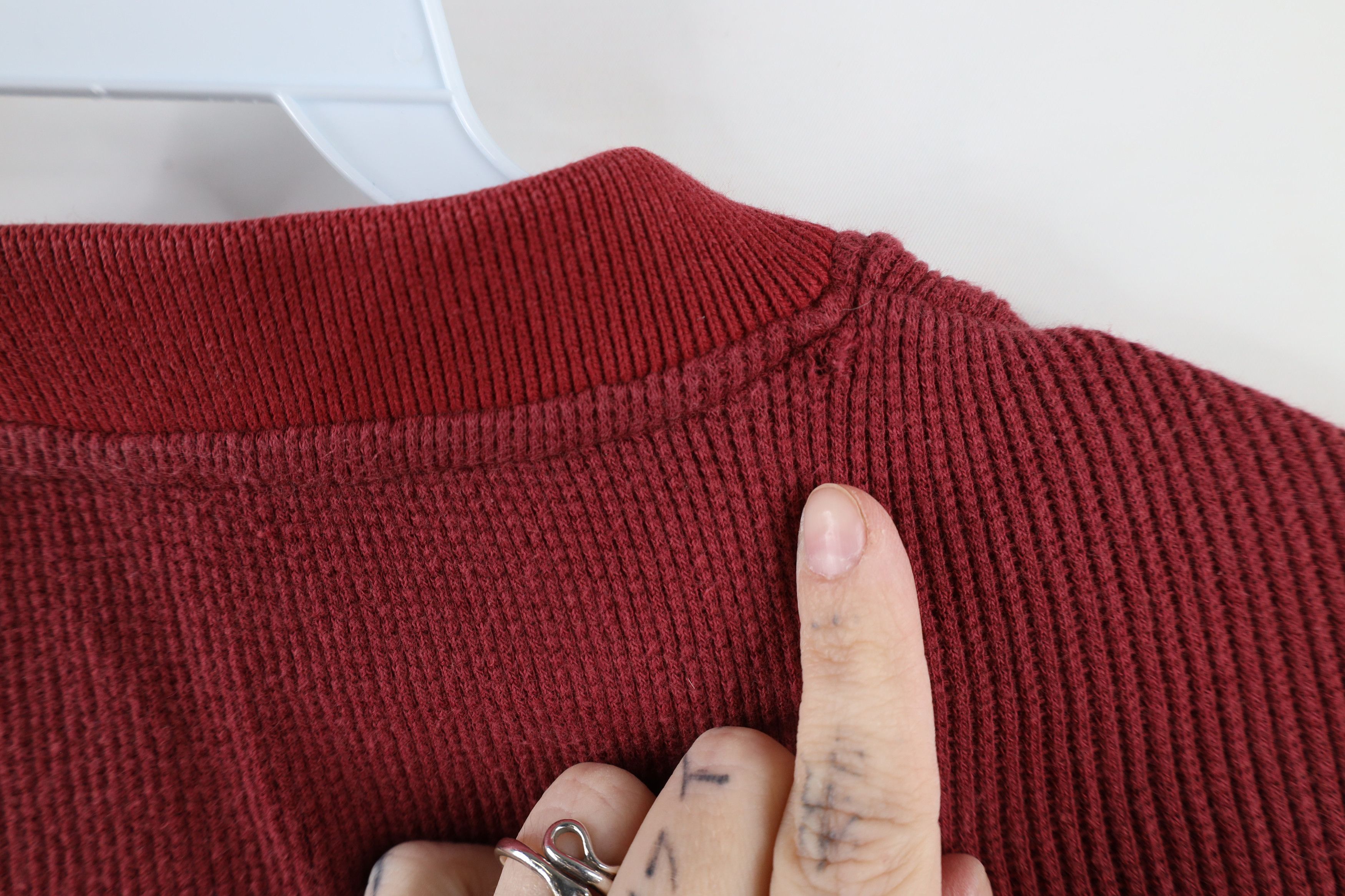 Vintage × Woolrich Woolen Mills Vintage 90s Woolrich Thermal Ribbed Knit Long Sleeve T-Shirt Size US XXL / EU 58 / 5 - 7 Thumbnail