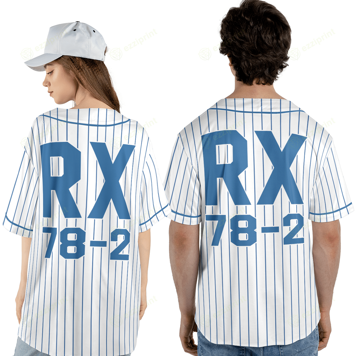 The Unbranded Brand Mobile Suit Gundam RX78-2 Baseball Jersey Size US M / EU 48-50 / 2 - 2 Thumbnail