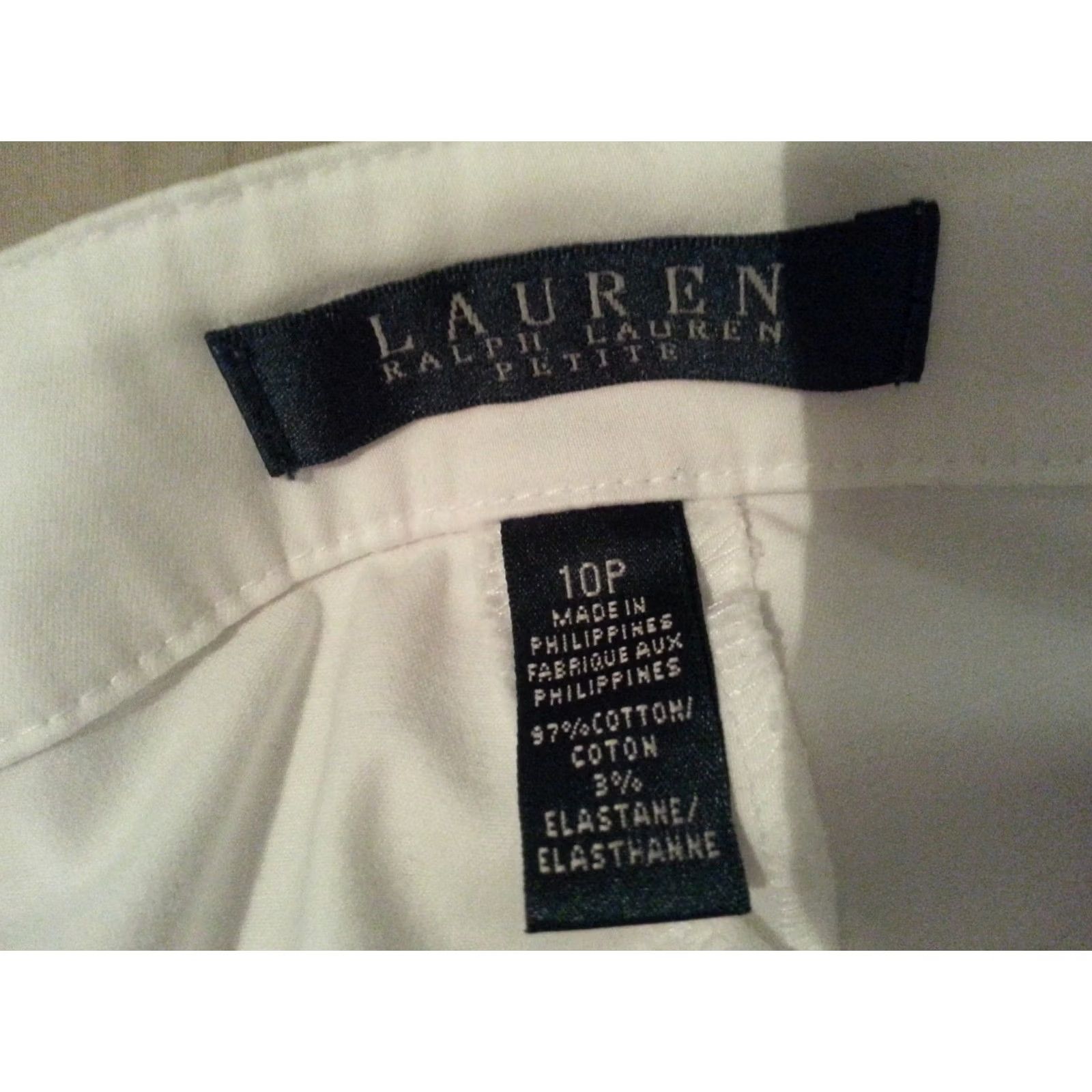 Polo Ralph Lauren Polo Ralph Lauren Jeans Womens White Denim Pants Petite 10P Slim Skinny 32x26 Size 32" / US 10 / IT 46 - 5 Thumbnail