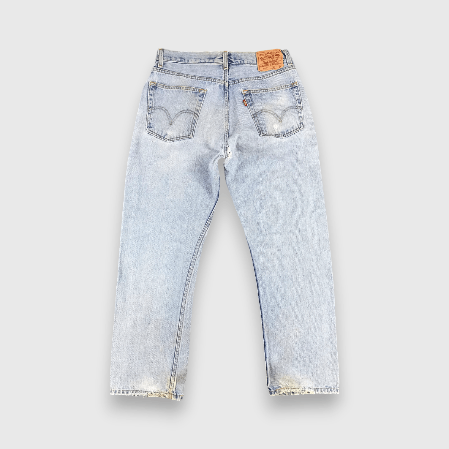 Levi's Vintage Levis Jeans Lot 505 Light Washed Denim-J970 Size US 33 - 2 Thumbnail