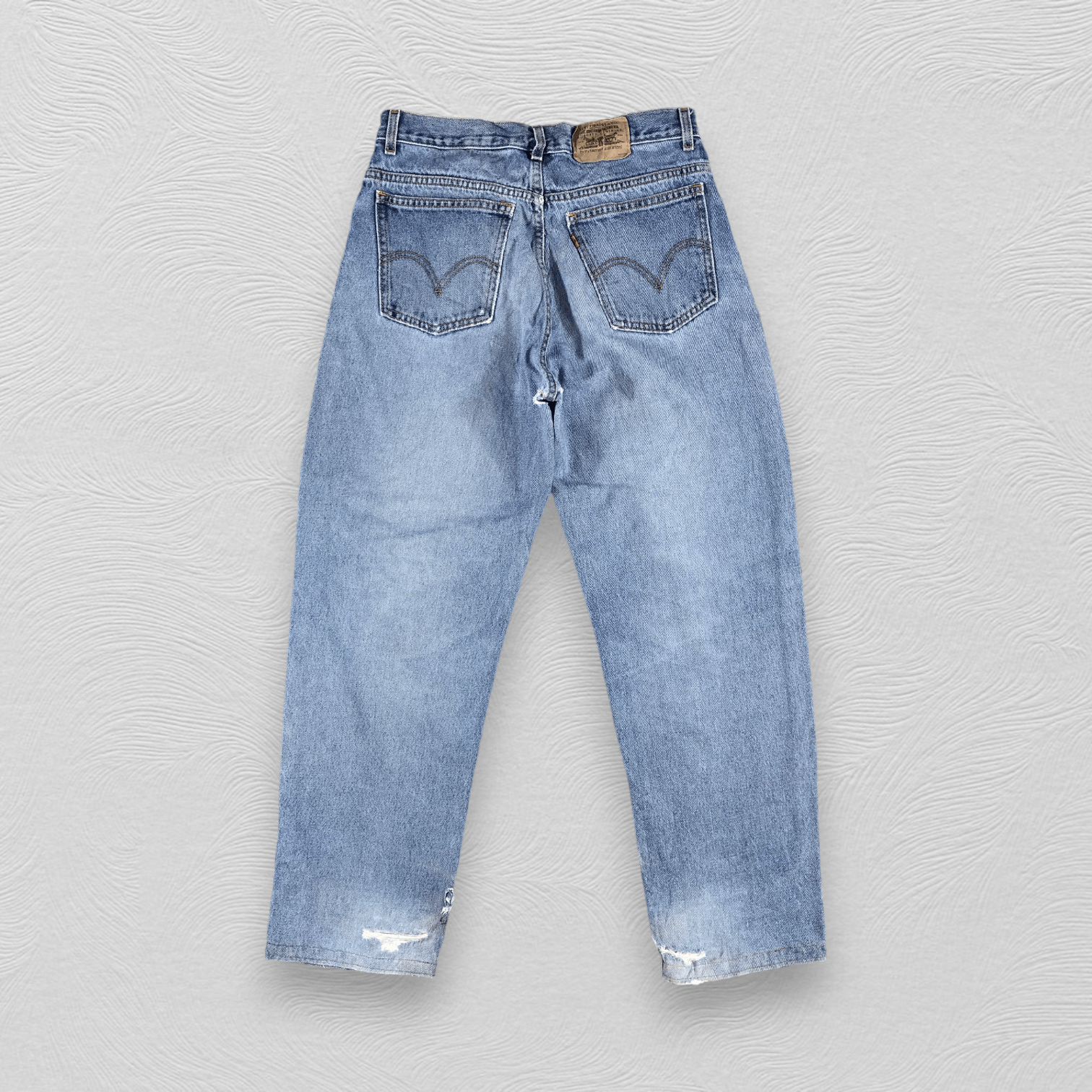 Levi's Vintage Levi's 505 Jeans Orange Tab Distress Denim KJ866 Size US 31 - 2 Thumbnail