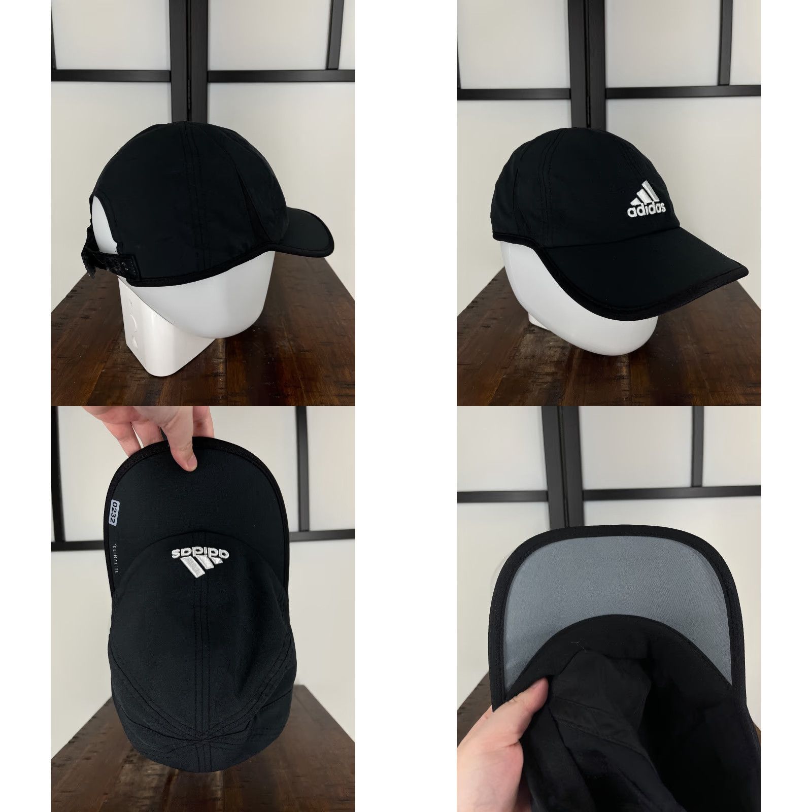 Adidas Adidas Hat Cap Strap Back Adult One Size Black Polyester Spandex Climalite Golf Hat Cap Men Adjustable Breathable Lightweight Outdoor Sports Golf Mens Size ONE SIZE - 8 Thumbnail
