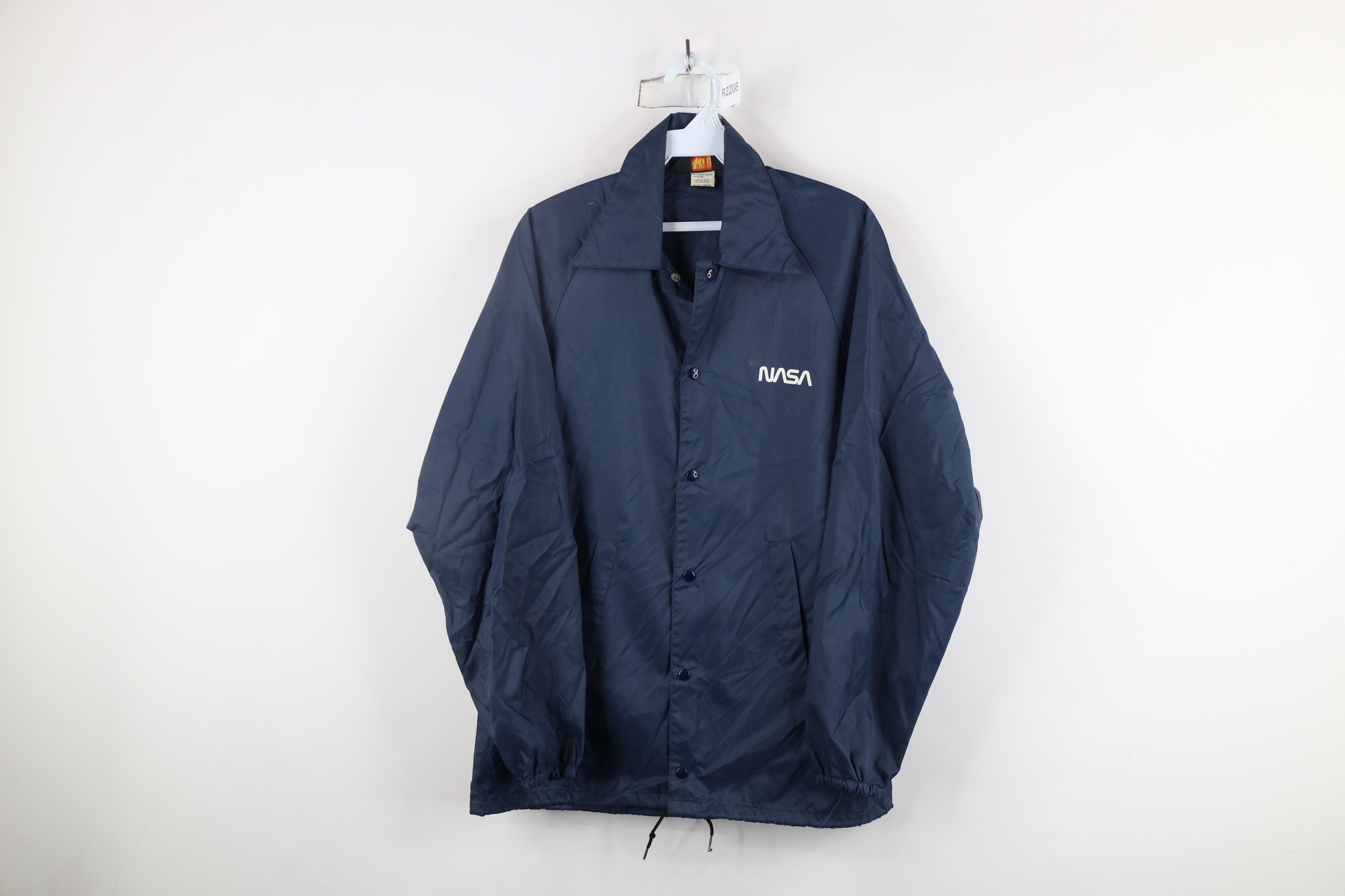 Vintage Vintage 70s NASA Space Shuttle Team Coach Jacket Blue USA Size US S / EU 44-46 / 1 - 1 Thumbnail