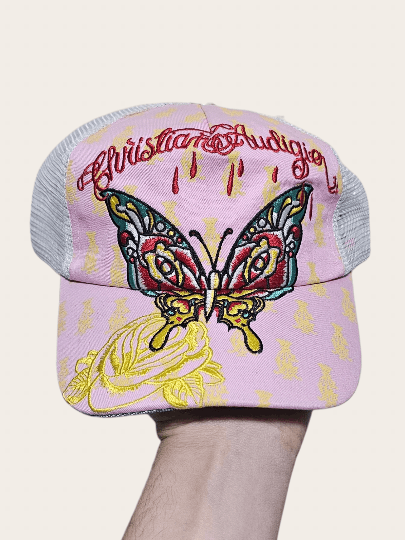 Christian Audigier Christian Audiger Butterfly Pink y2k Hat Size ONE SIZE - 1 Thumbnail