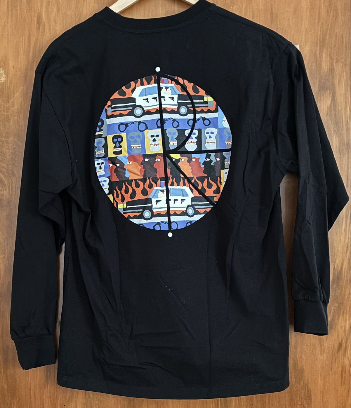 Polar Skate Co. Polar Skate Co Fill Logo Long Sleeve Tee Black - Sz. Medium Size US M / EU 48-50 / 2 - 2 Thumbnail