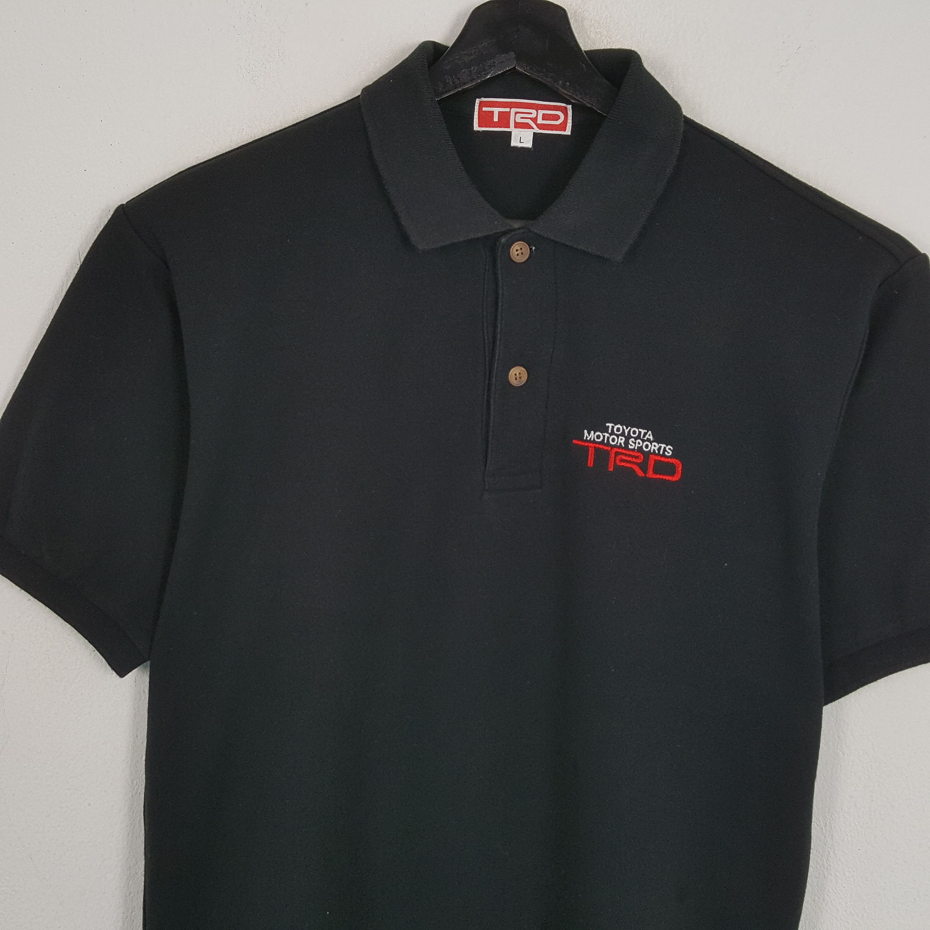 Japanese Brand × Vintage TRD TOYOTA MOTOR SPORT Racing Custom Art Polos Size US L / EU 52-54 / 3 - 4 Thumbnail