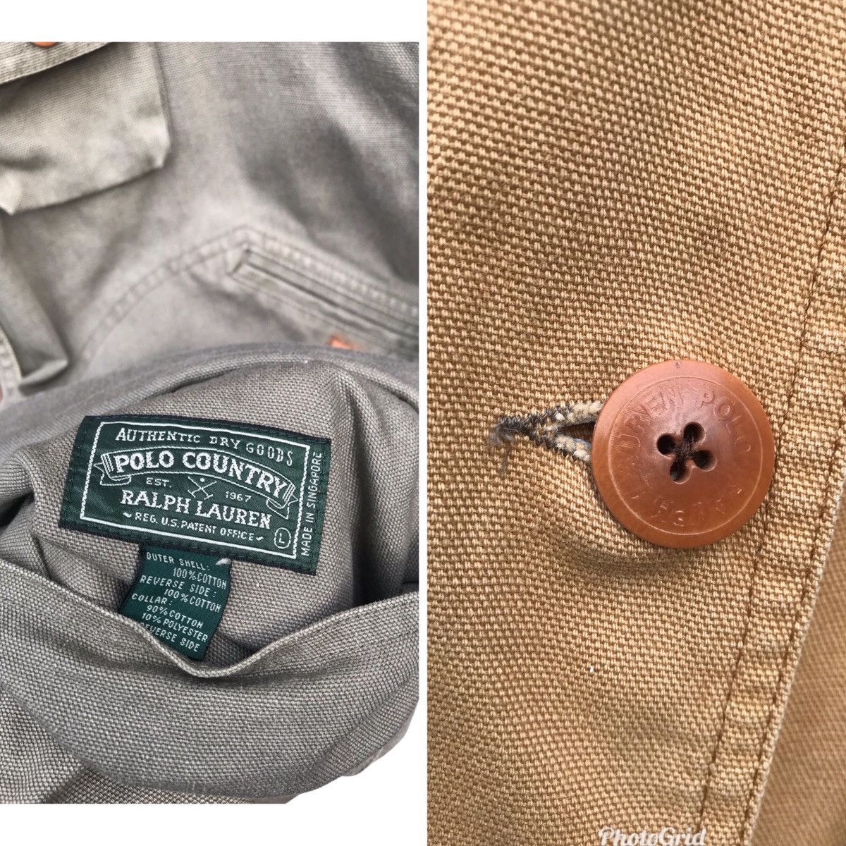 Polo Ralph Lauren Vintage Polo Ralph Lauren Riversible Field Coat Heavy Jacket Size US L / EU 52-54 / 3 - 10 Thumbnail