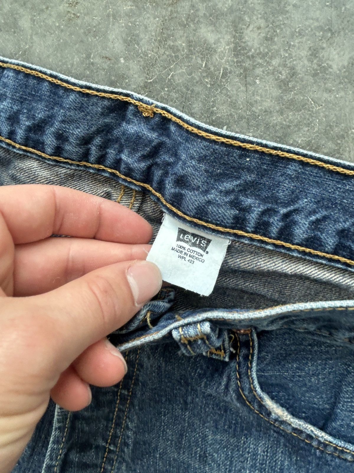 Levi's Vintage Y2K Levis 501xx Denim Jeans 34x30 Dark Wash Size US 34 / EU 50 - 5 Thumbnail