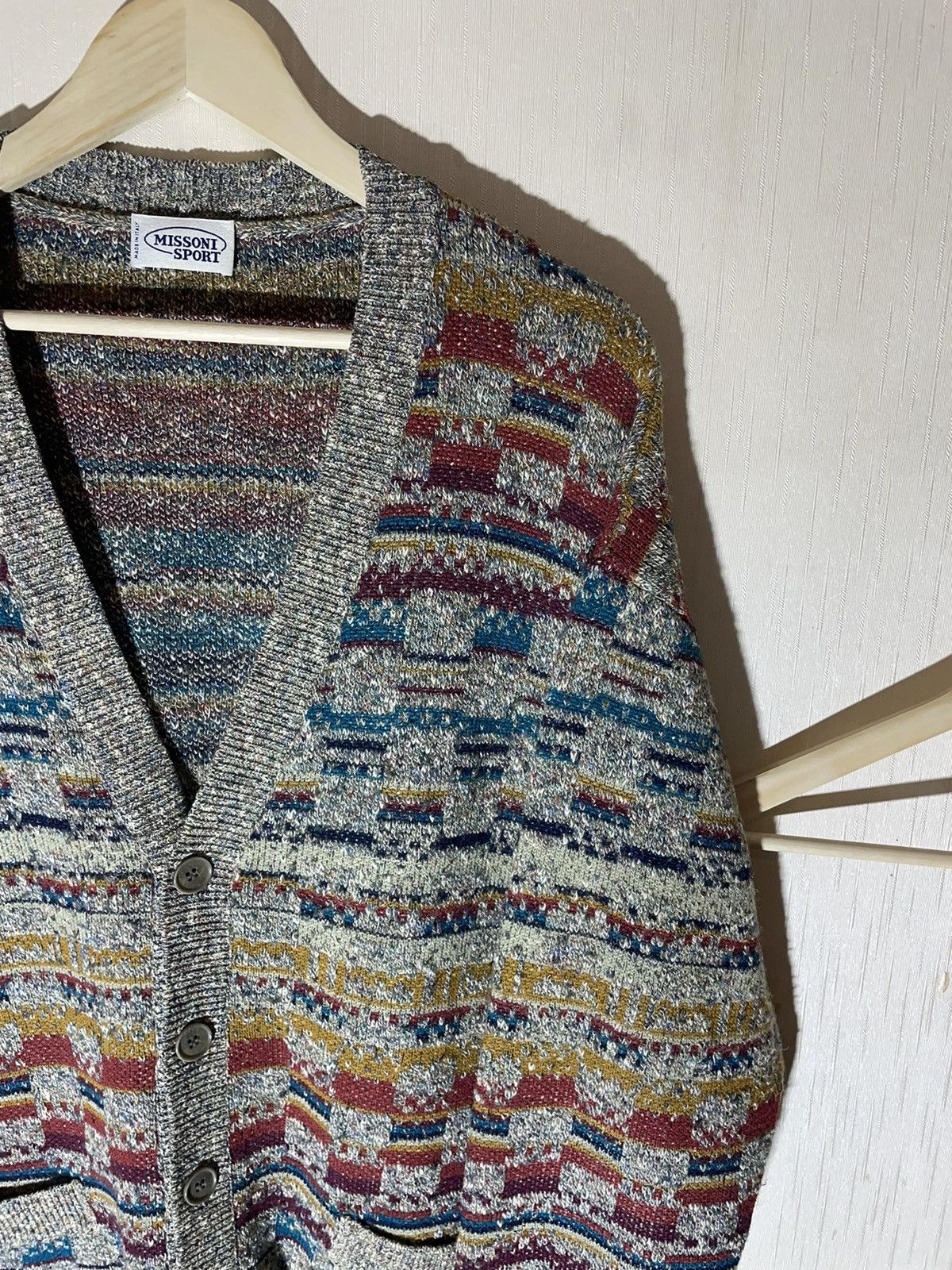 Missoni × Vintage Missoni Sport vintage wool cardigan Size US L / EU 52-54 / 3 - 2 Thumbnail