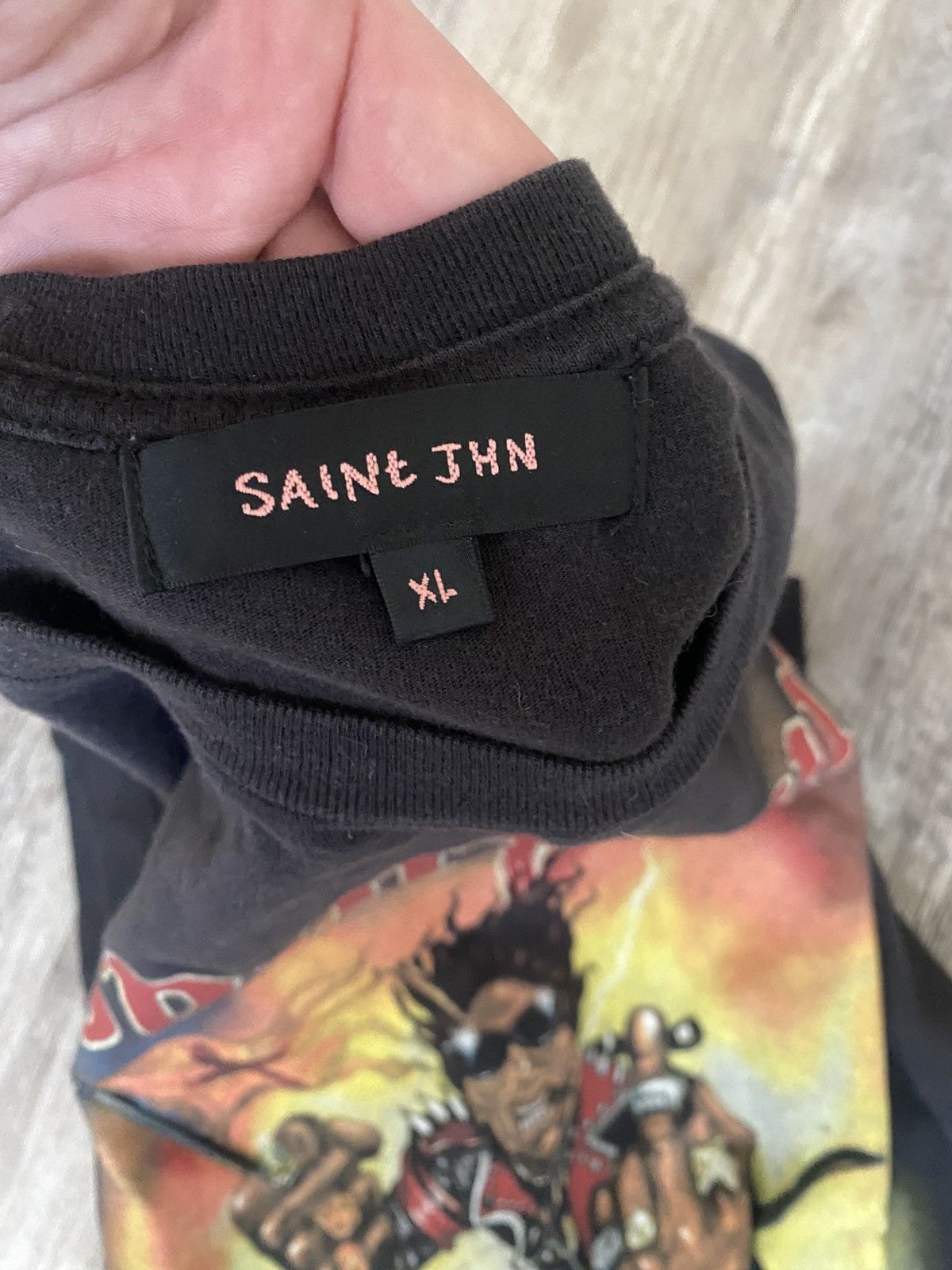 Rap Tees Saint Jhn Tour Tee Size US XL / EU 56 / 4 - 5 Thumbnail