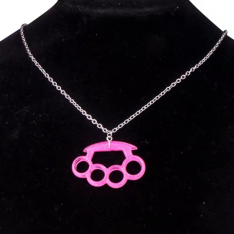 Jewelry × Vintage metal brass knuckles charms Pendant (No Chain) Size ONE SIZE - 2 Thumbnail
