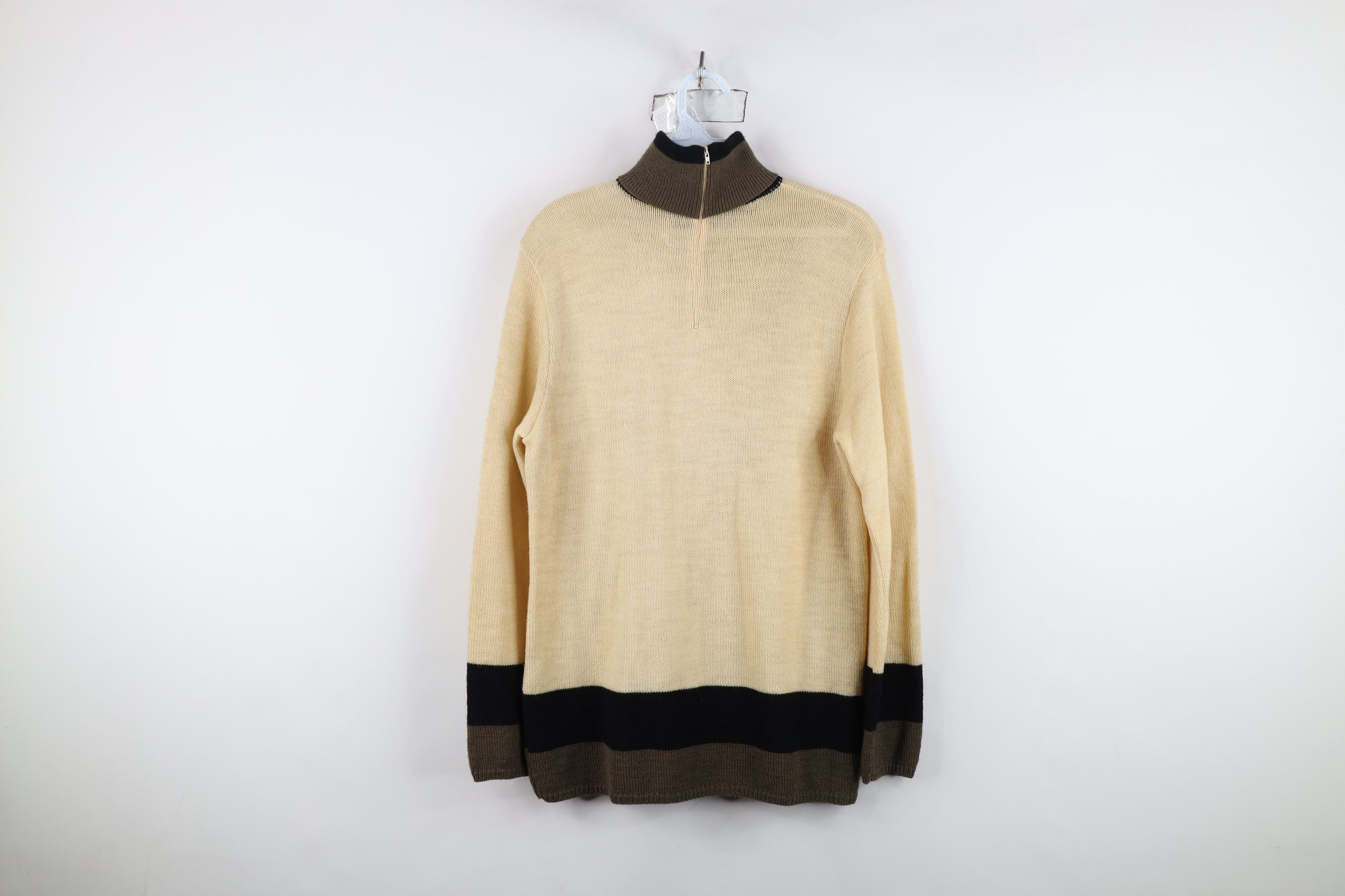 Vintage Vintage 60s 70s Mid Century Modern MCM Block Sweater USA Size M / US 6-8 / IT 42-44 - 13 Thumbnail
