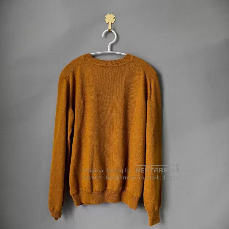 Hermes Hermes Brown Chain Logo Cashmere Sweater Size XXS / US 00 / IT 34 - 2 Thumbnail