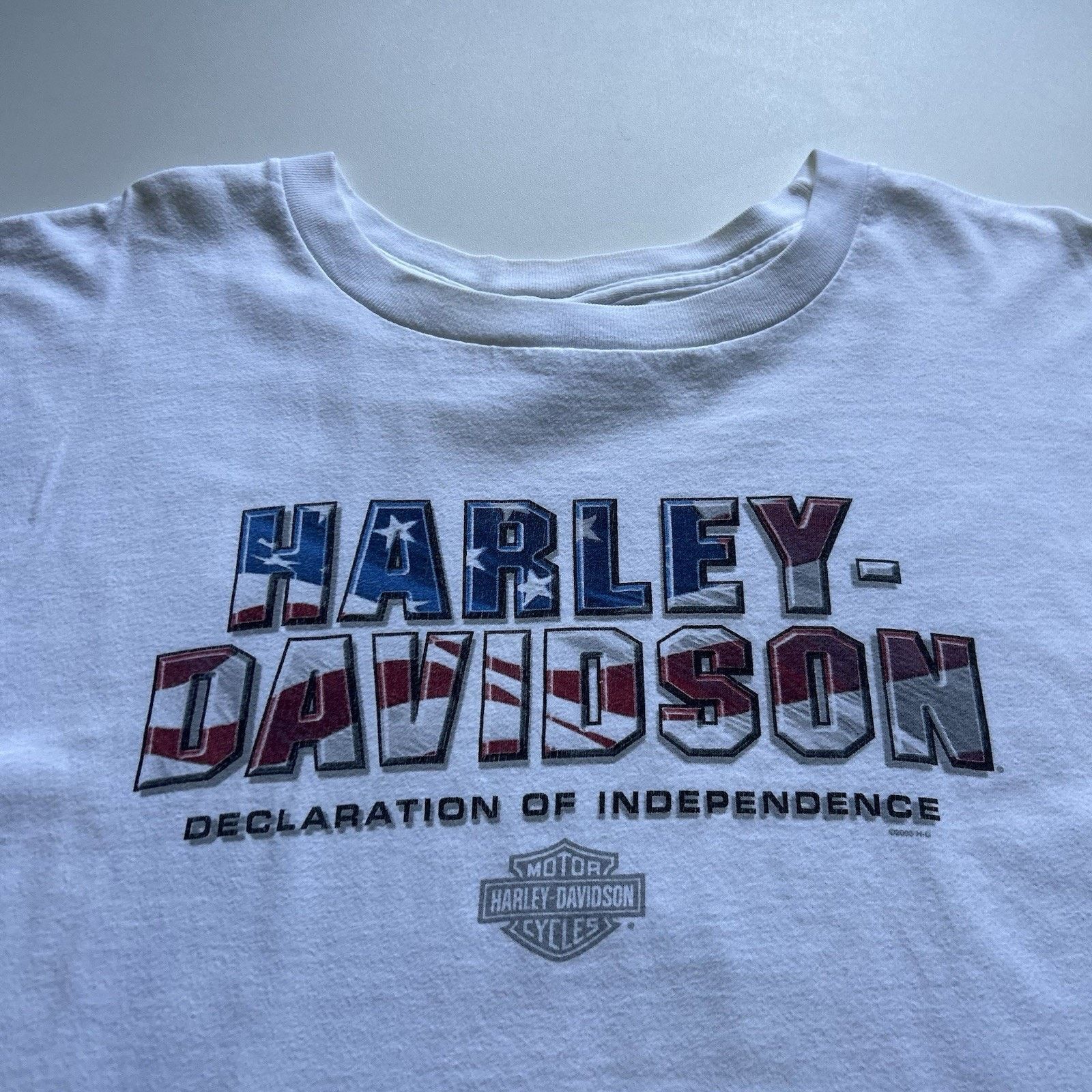 Harley Davidson × Vintage Vintage Harley Davidson T-Shirt 2XL White Y2K USA Gator Art Size US XXL / EU 58 / 5 - 2 Thumbnail
