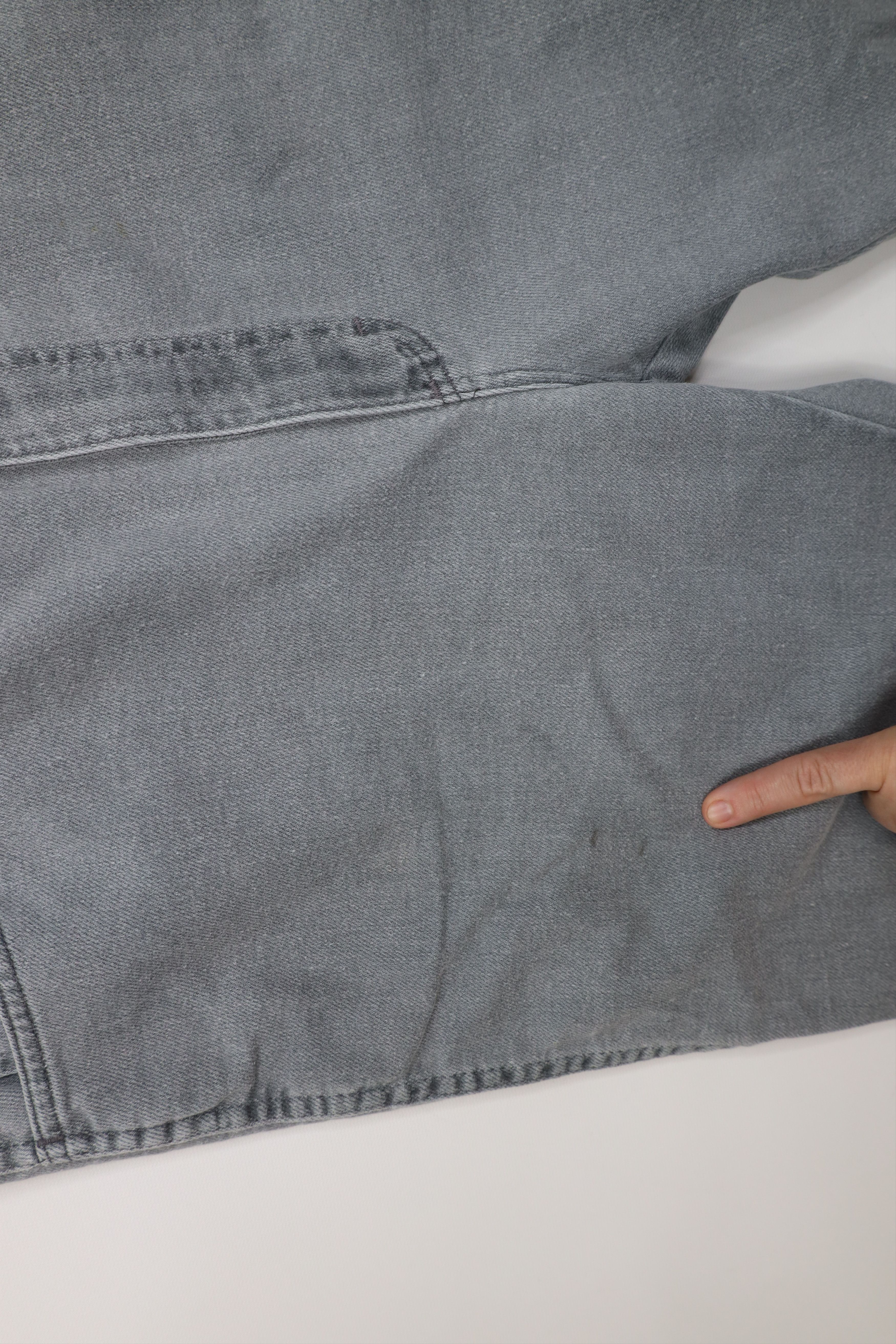 Vintage Vintage 90s Streetwear Stonewash Wide Leg Denim Jeans Gray Size US 38 / EU 54 - 6 Thumbnail