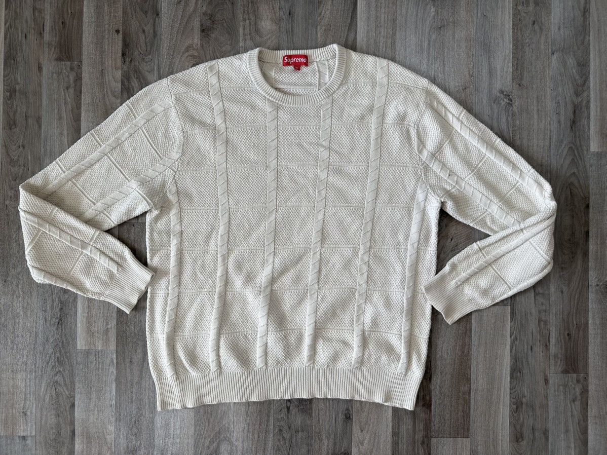 トップス SUPREME 17SS LACOSTE Tennis Sweater XL Supreme Lacoste Tennis Sweater Black/White S/S 17 | eBay