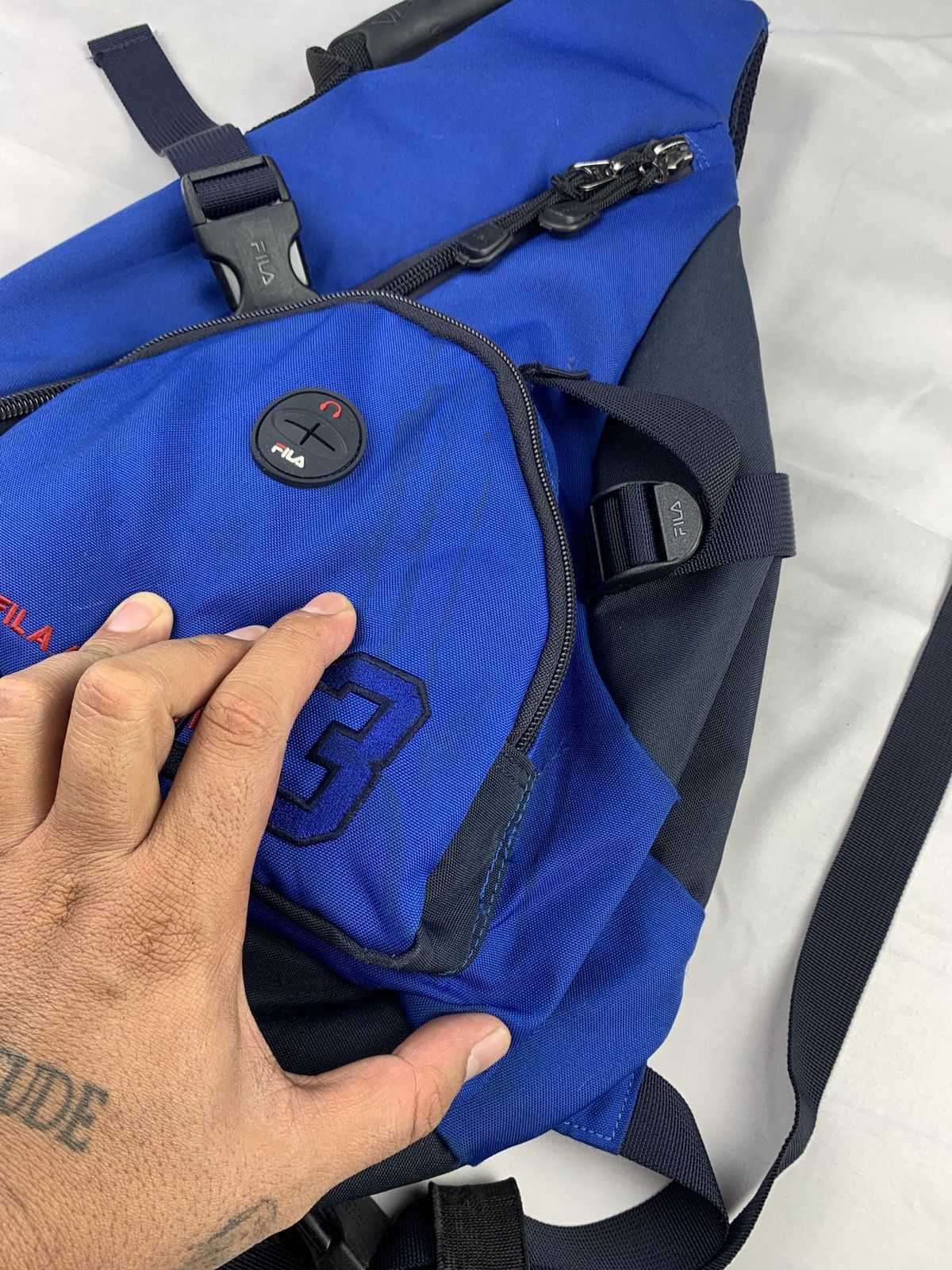 Fila 2004 Fila Italy Multipocketed Outdoor Utility Side Backpack Size ONE SIZE - 15 Thumbnail