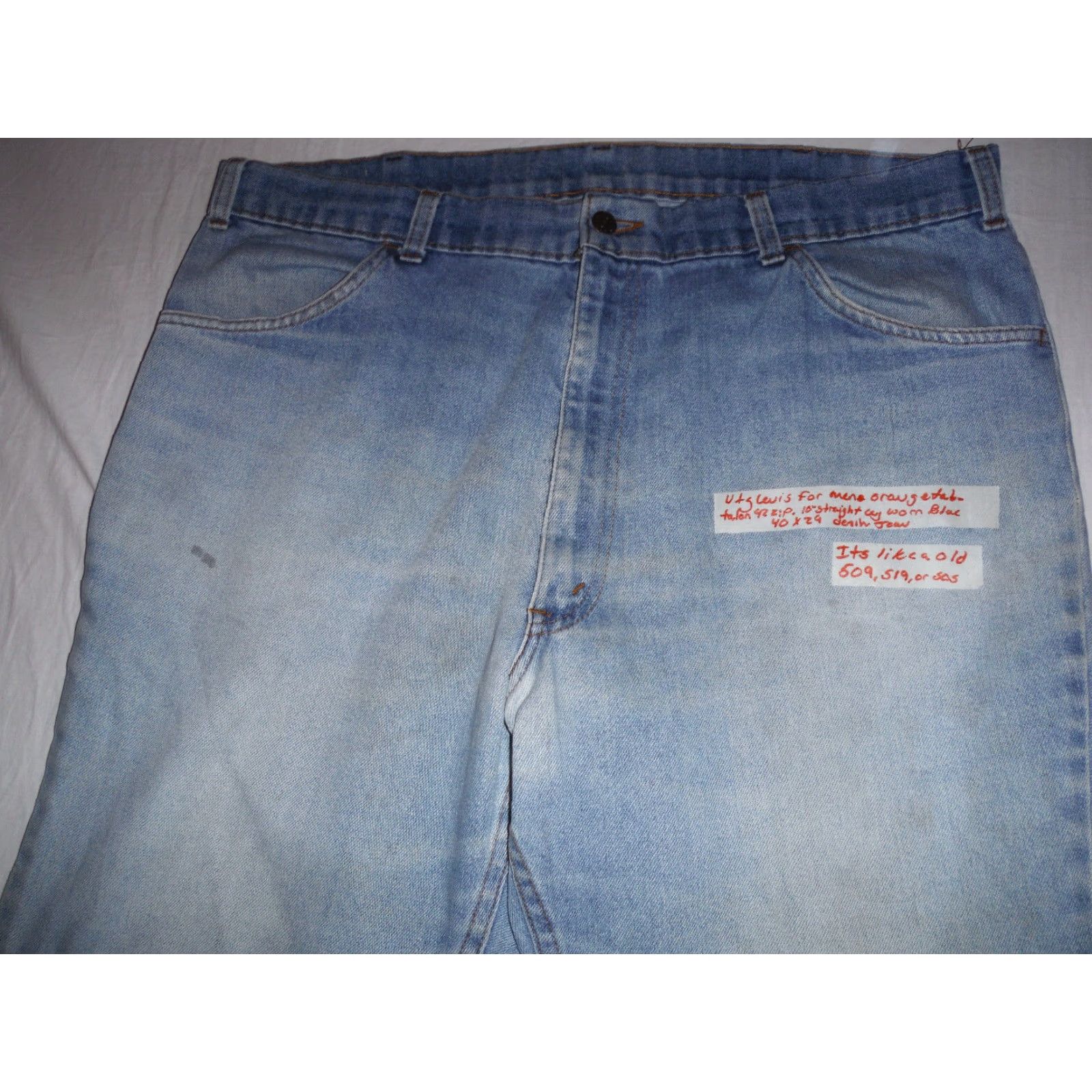 Denime VINTAGE Levi's 70s Denim Jeans 40 x 29 Original USA Made 505 Style Worn Blue Men's Size US 40 / EU 56 - 5 Thumbnail