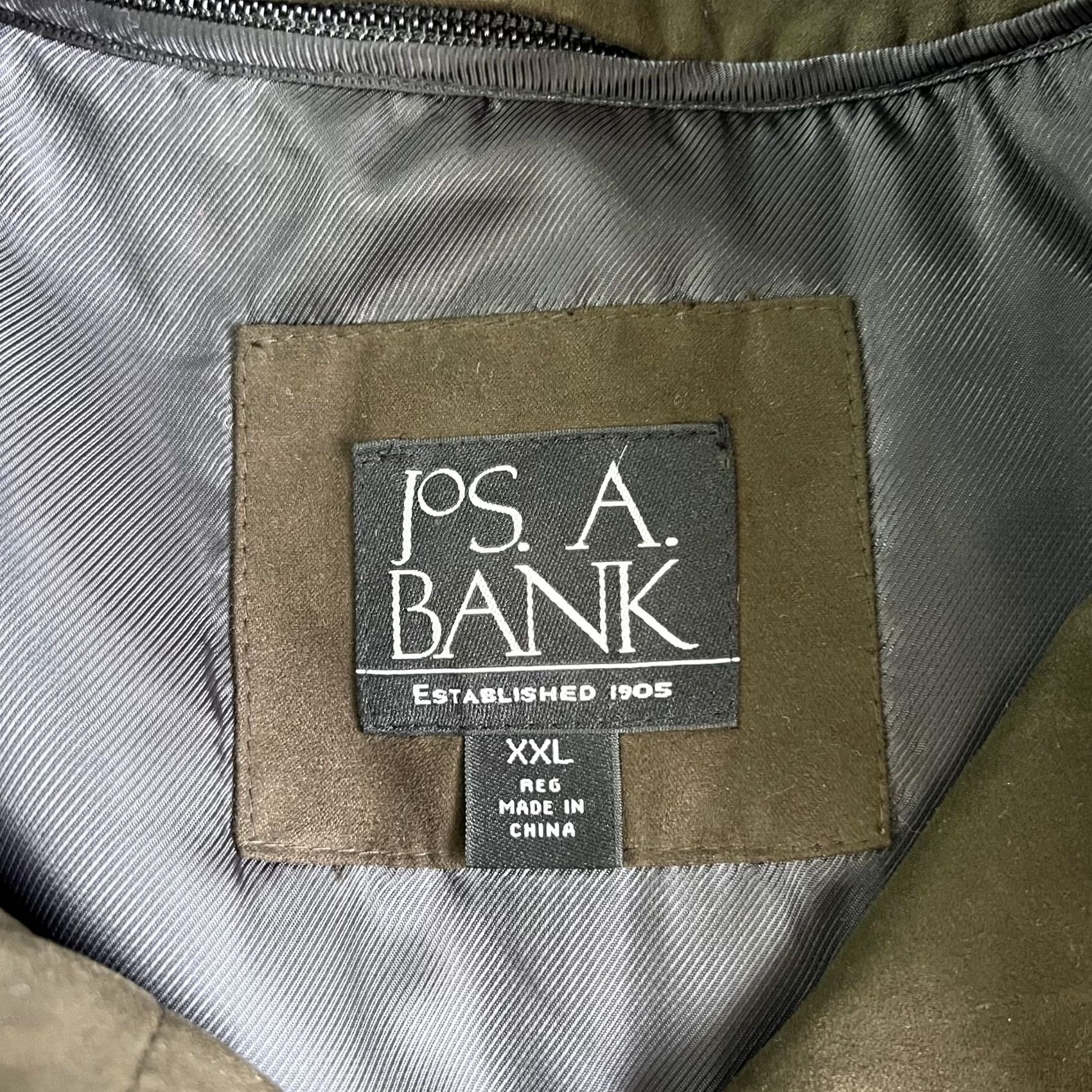 Jos. A. Bank Jos. A. Bank Jacket Mens 2XL Green Zip Front Removable Liner Lined Nylon Wool Blend Wool-Blend Removable Liner Pockets Bomber Coat Size US XXL / EU 58 / 5 - 3 Thumbnail