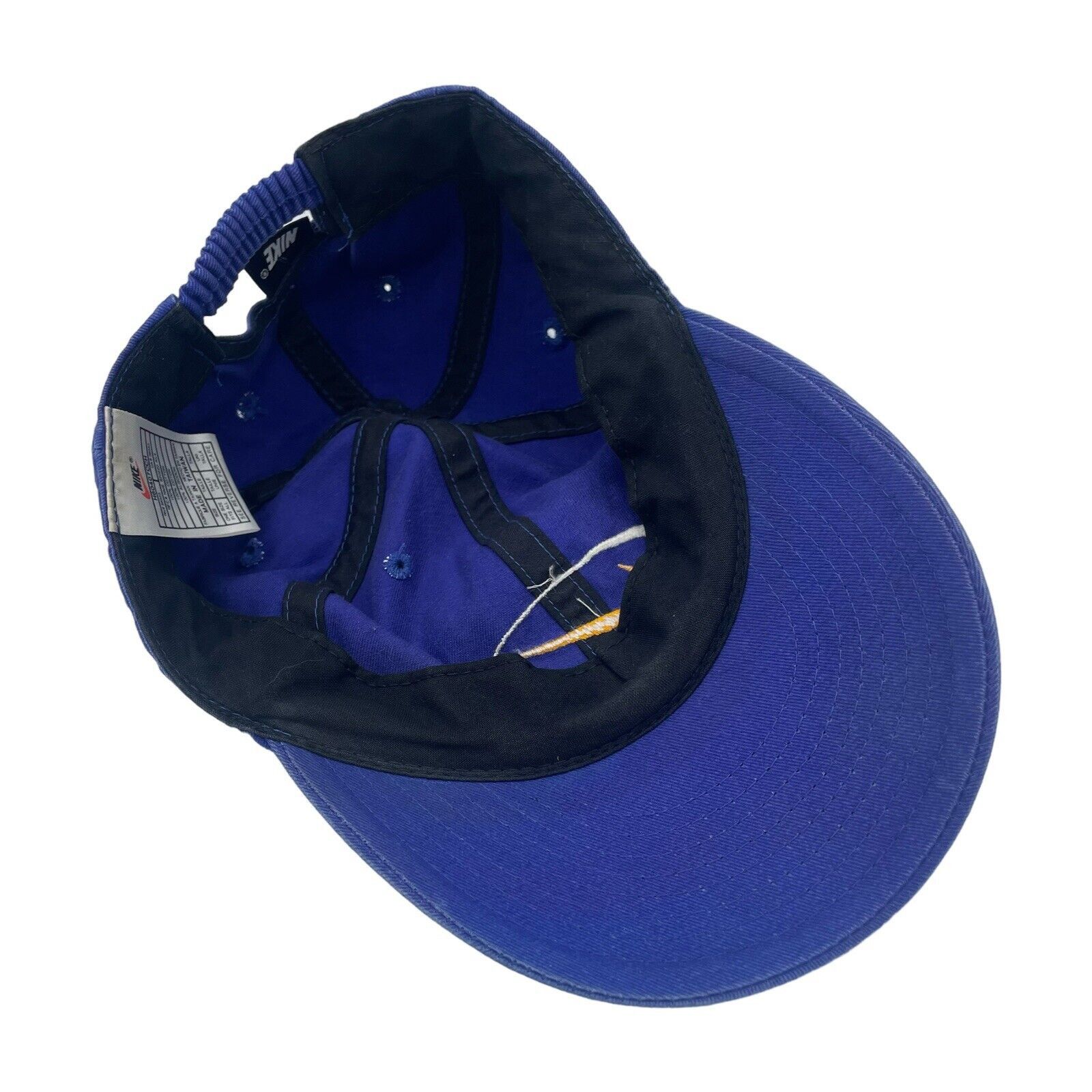 Nike Vintage 1980s Nike Blue Cap 1 Size Hat Swoosh Strap Size ONE SIZE - 5 Thumbnail