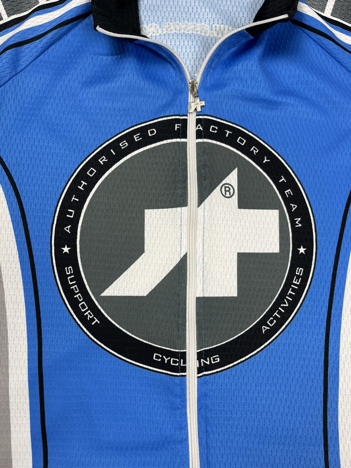 Vintage Vintage Assos Factory Team Cycling Jersey XL Blue Swiss Made Size US XL / EU 56 / 4 - 6 Thumbnail