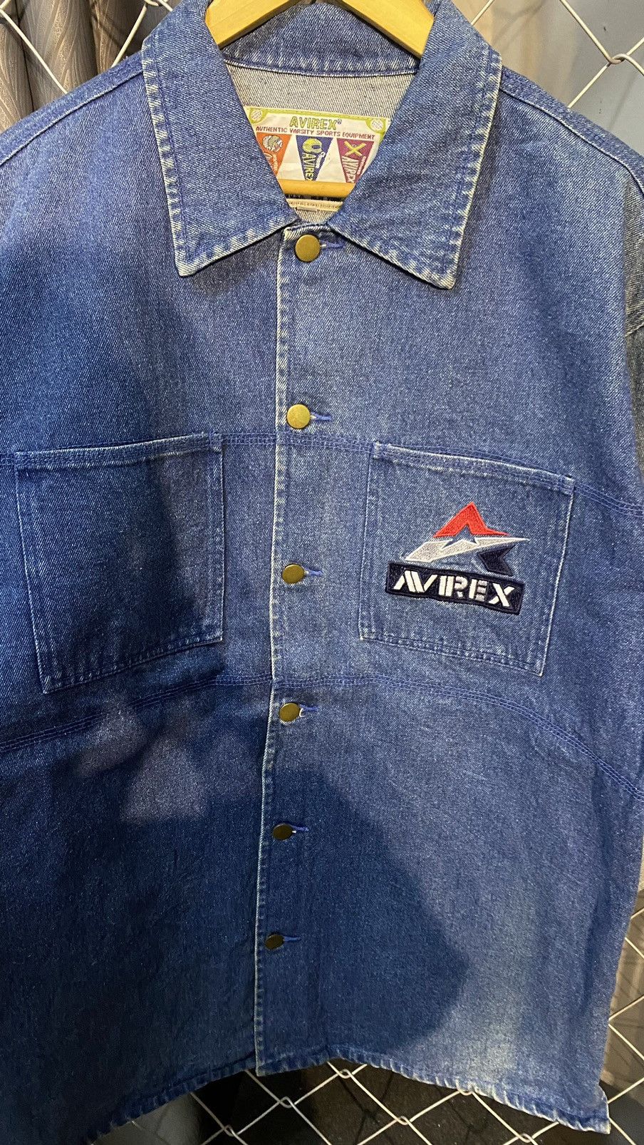 Avirex × Vintage VINTAGE 90'S Y506 DENIM JACKET OUTERWEAR Size US L / EU 52-54 / 3 - 4 Thumbnail