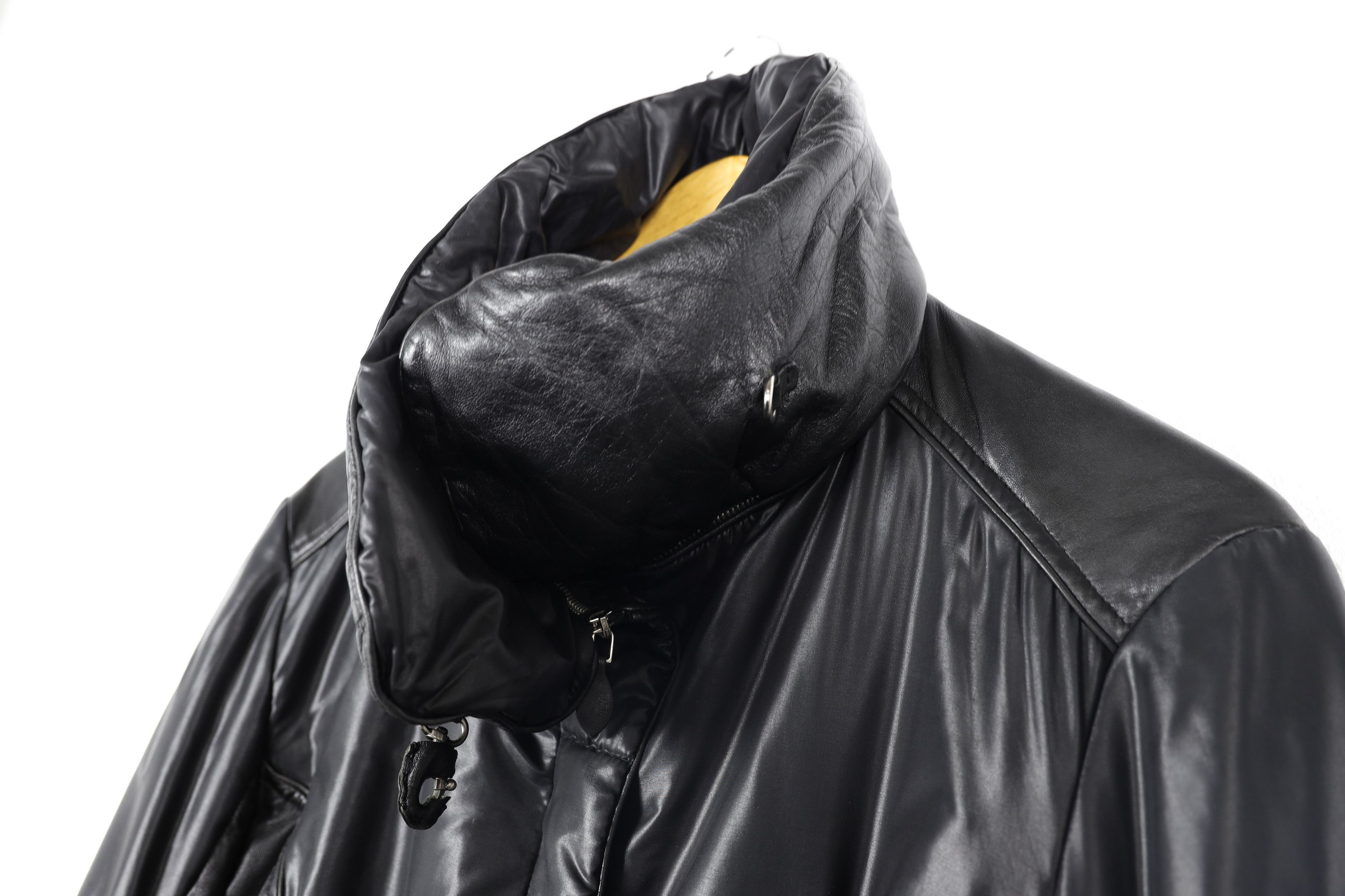 Ermanno Scervino Ermanno Scervino Nylon Leather Collar Design Biker Jacket Size M / US 6-8 / IT 42-44 - 6 Thumbnail