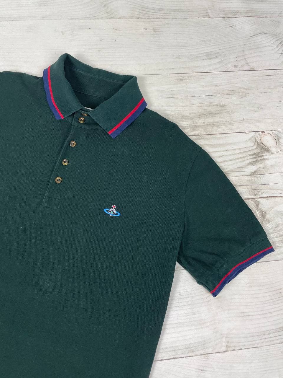 Vivienne Westwood Vivienne Westwood Polo Shirt Logo Orb Size US XXL / EU 58 / 5 - 2 Thumbnail