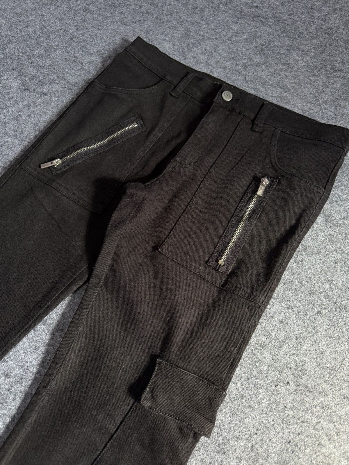 CIVARIZE × Cheap Monday × LOWBOX Cheap Monday Rebel Punk Bondage Skinny Cargo Stacked Jeans Size US 30 / EU 46 - 3 Thumbnail