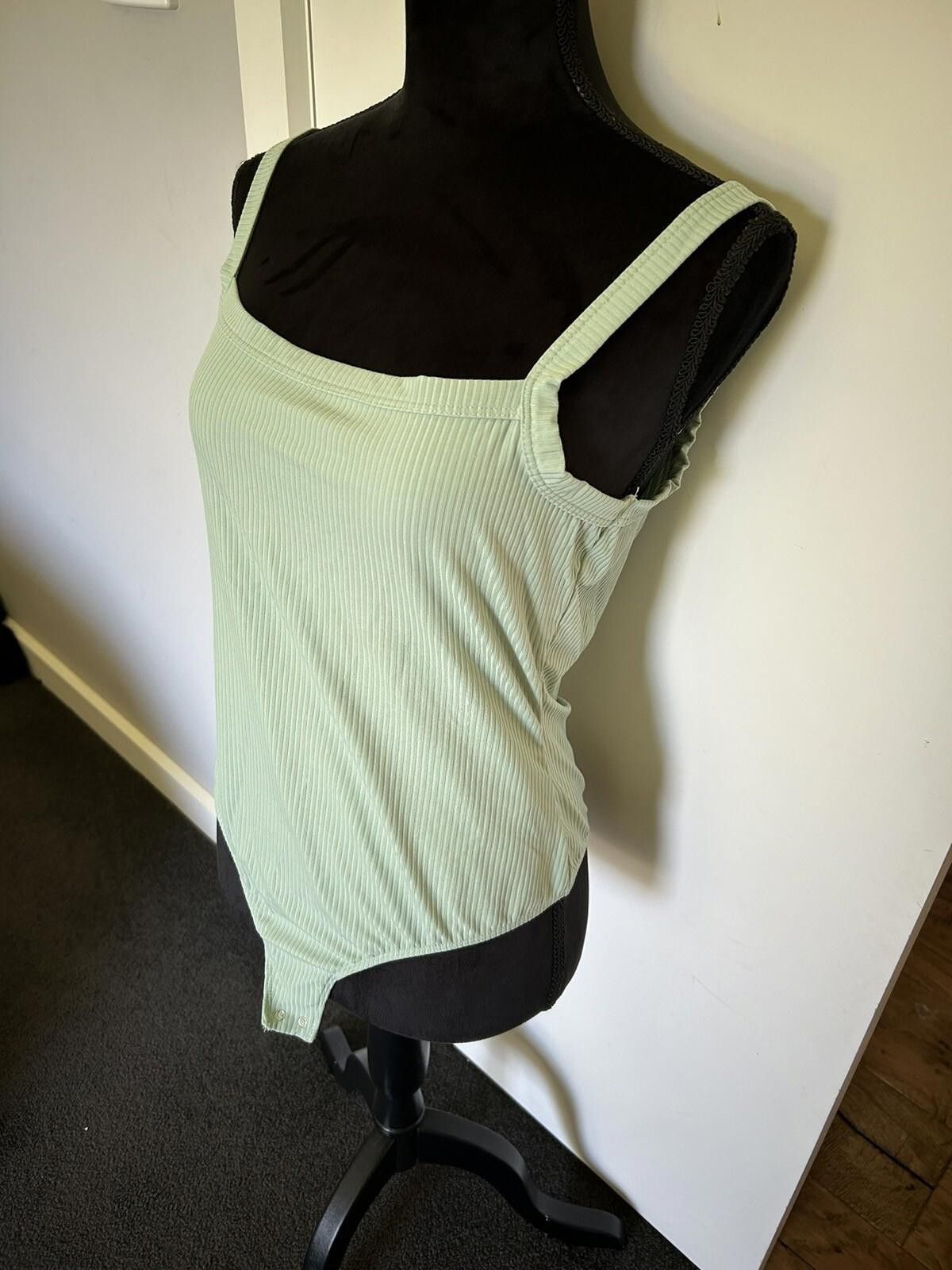 Kokaine Kookai Khaki Pastel Green Bodysuit - Size 2 sz 6 (002) Size XS / US 0-2 / IT 36-38 - 2 Thumbnail