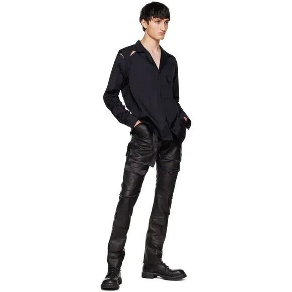 Leather Sulvam Scars Horce Leather Trousers Japan 3 S Black Horse Size US 28 / EU 44 - 16 Thumbnail