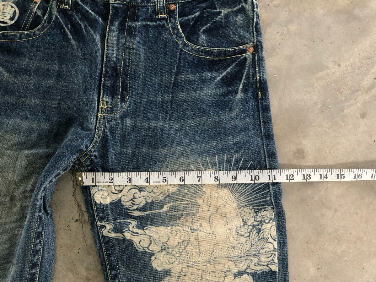Karakuri Tamashii Karakuri Tamashi Full Print Buddha Jeans–Embroidered Pocket Size US 33 - 7 Thumbnail