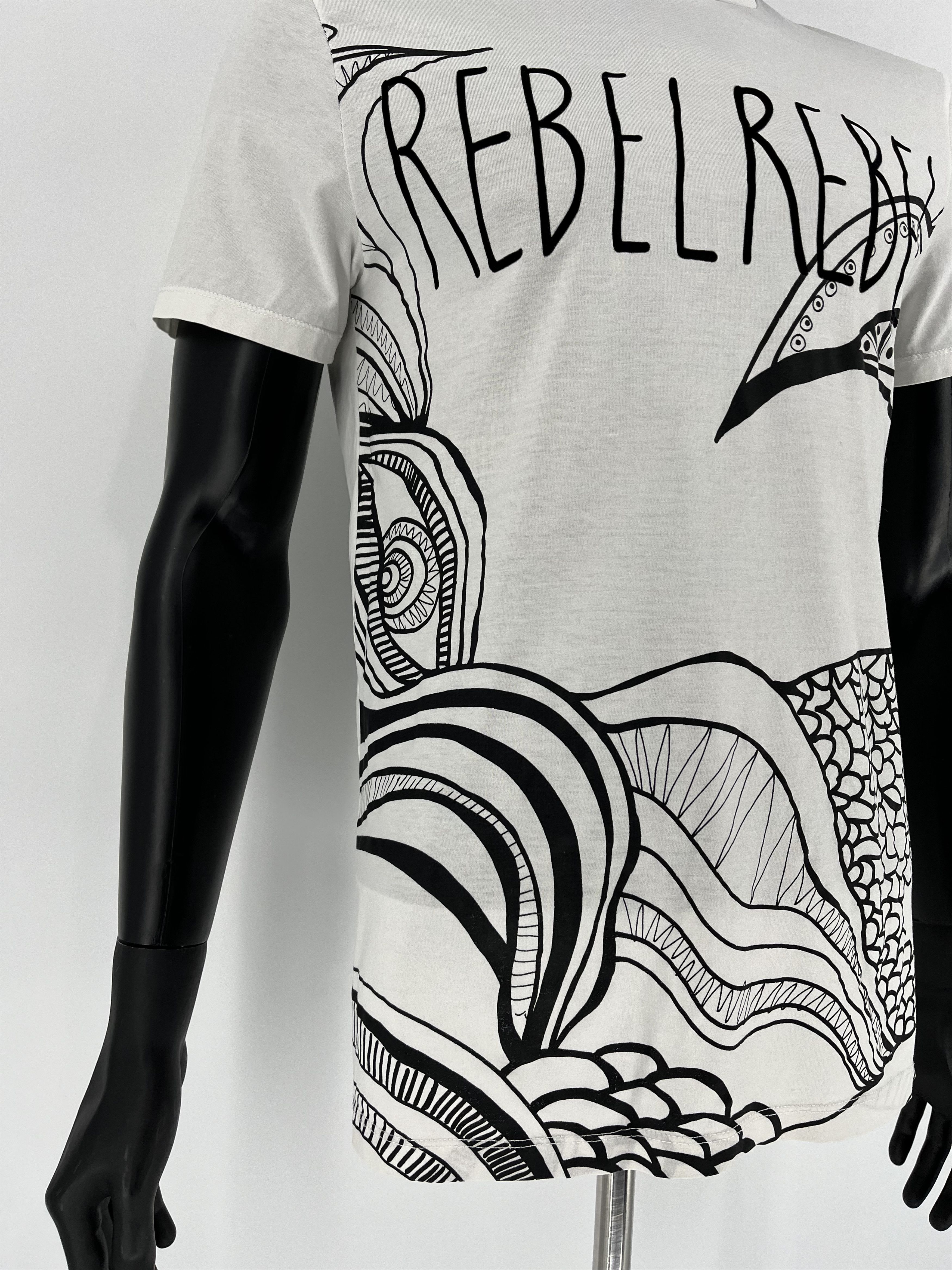 Antony Morato Antony Morato "REBELREBEL" Avant Garde Designer Y2k Tee Size US L / EU 52-54 / 3 - 6 Thumbnail