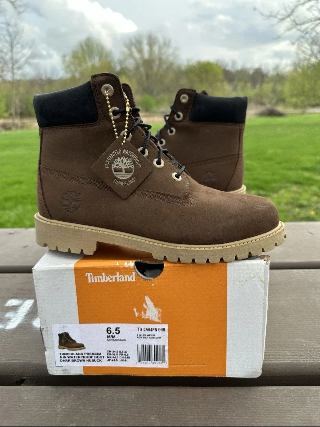 Timberland Timberland Premium 6 Inch Premium Boot Dark Brown Nubuck Size US 6.5 / EU 39-40 - 1 Thumbnail