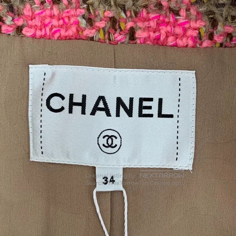 Chanel Chanel 22K pink plaid stand-up collar tweed jacket Size XXS / US 00 / IT 34 - 6 Thumbnail