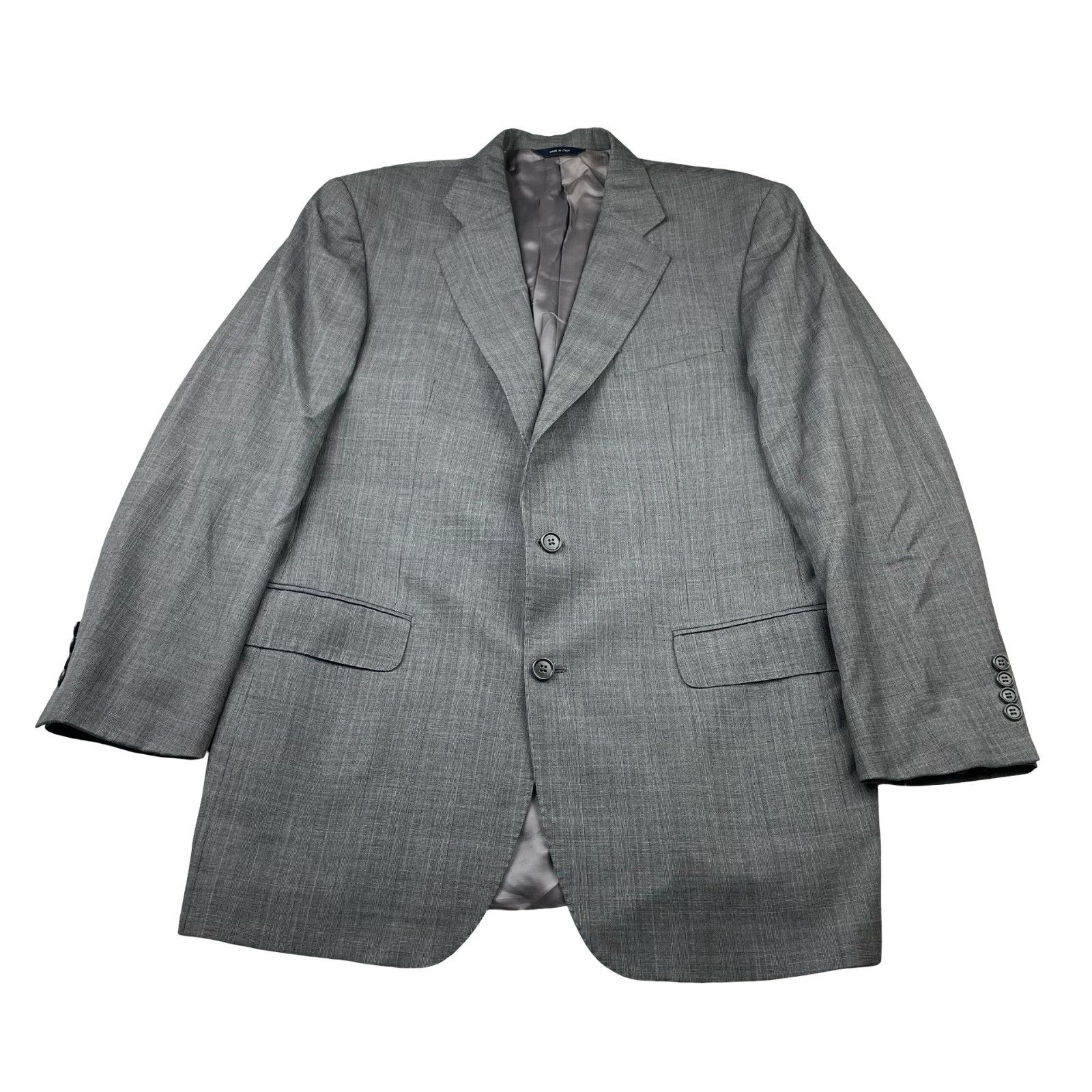 Brooks Brothers Brooks Brothers Men’s 100% Wool 2-Button Suit Gray Plaid • I Size 44L - 2 Thumbnail