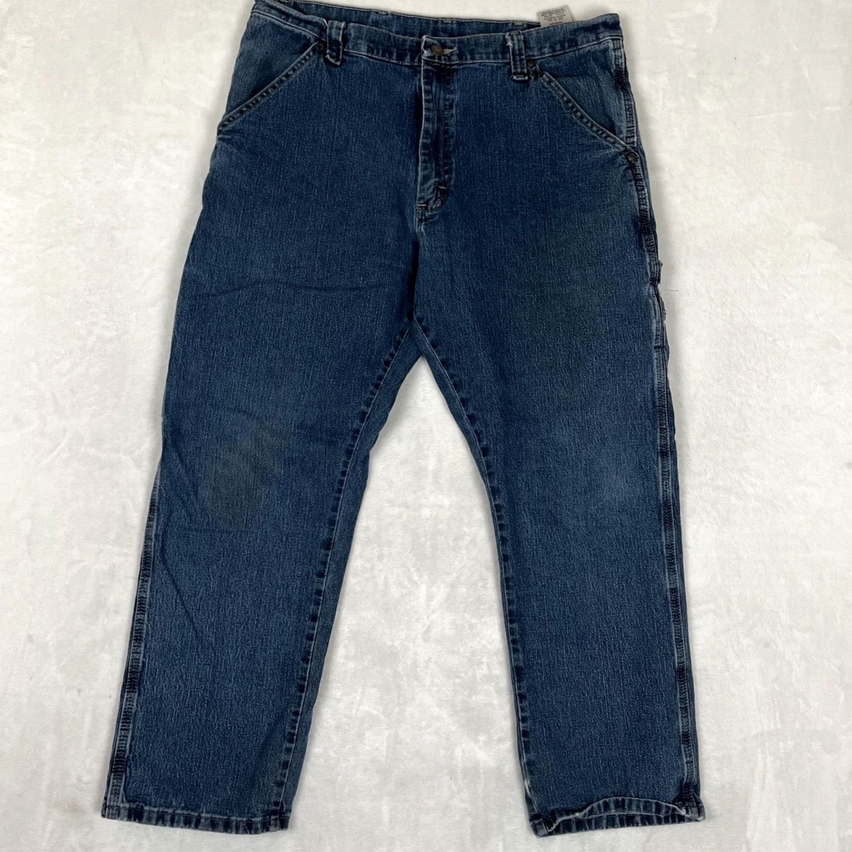 Wrangler Wrangler Carpenter Jeans Workwear Men’s Pants 36x30 Y2K Blue Denim Size US 36 / EU 52 - 2 Thumbnail