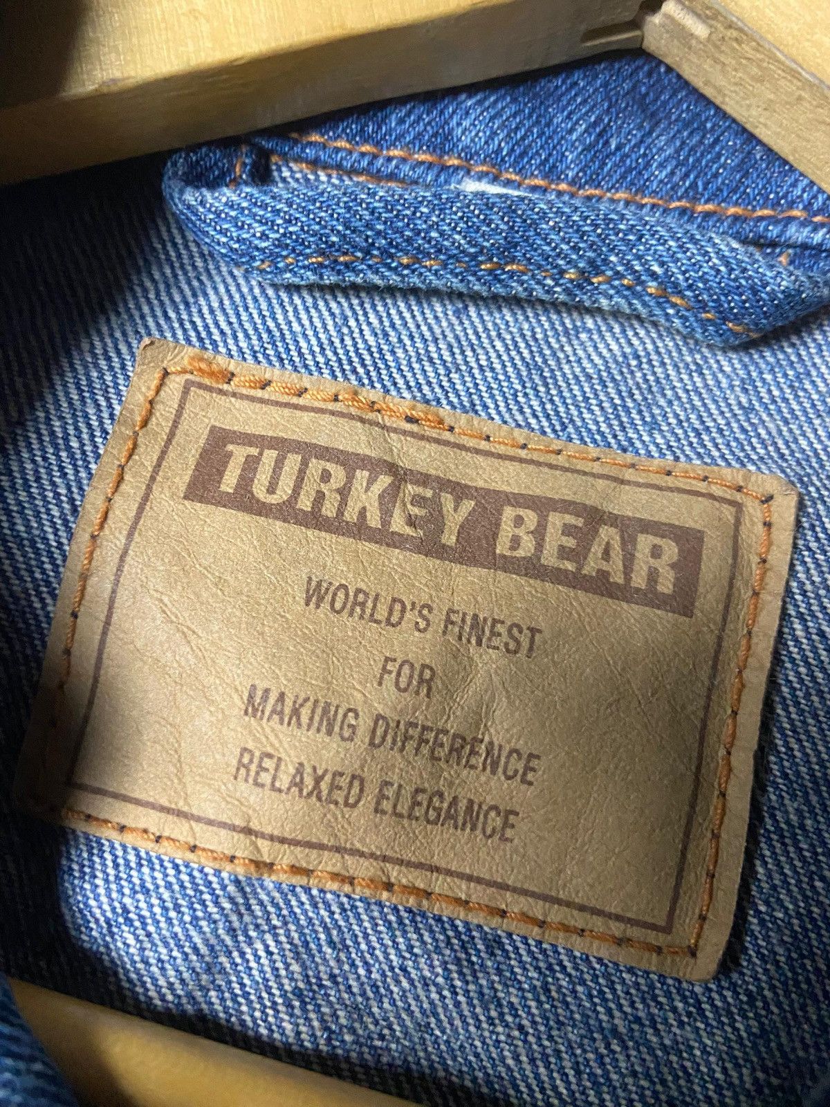 Japanese Brand Turkey Bear Relaxed Fit Denim Jeans Jacket (170) Size US XS / EU 42 / 0 - 6 Thumbnail