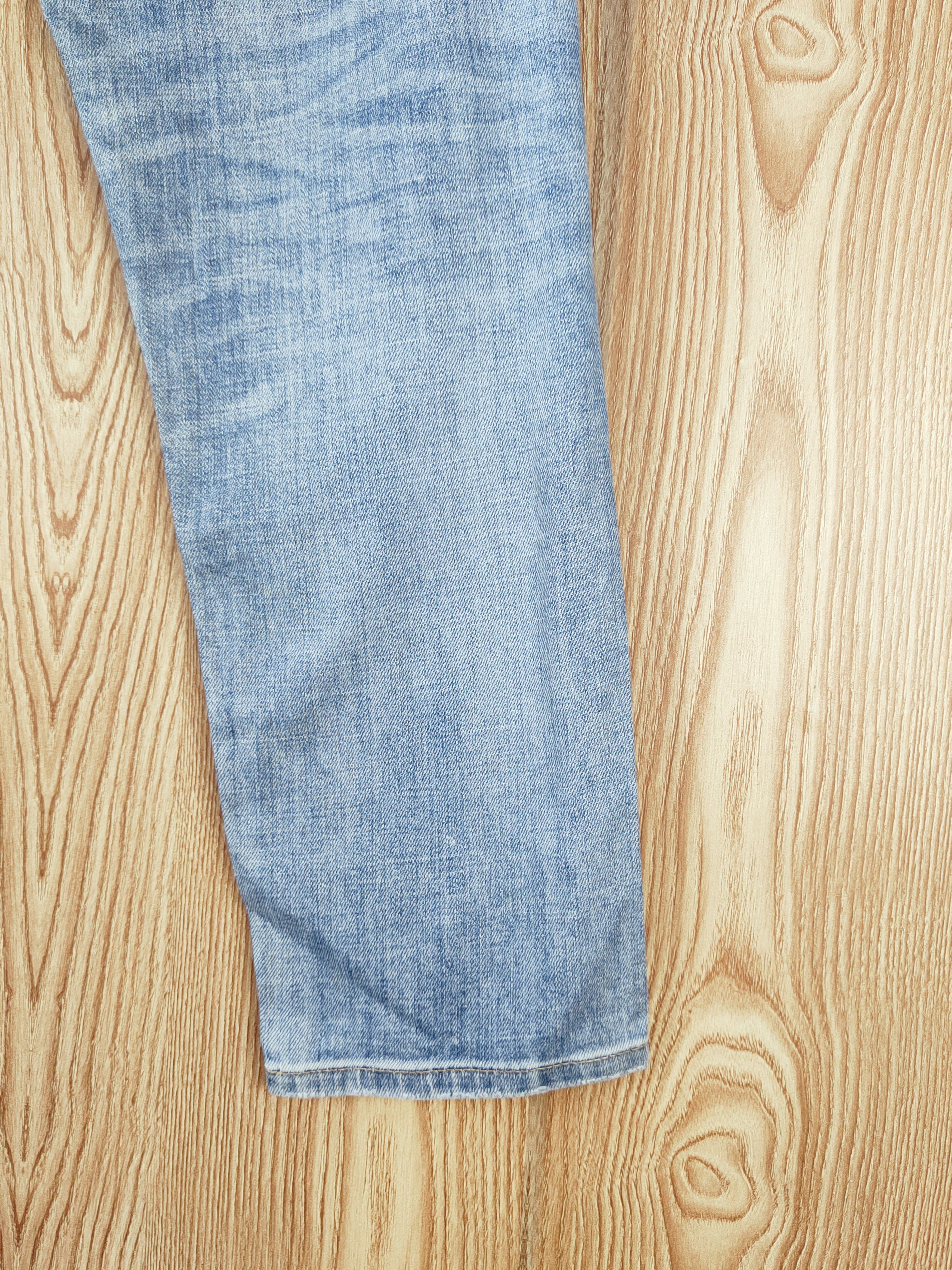 Japanese Brand Uniqlo japan vintage Blue Distressed Ripped Jeans #W616 Size US 30 / EU 46 - 11 Thumbnail