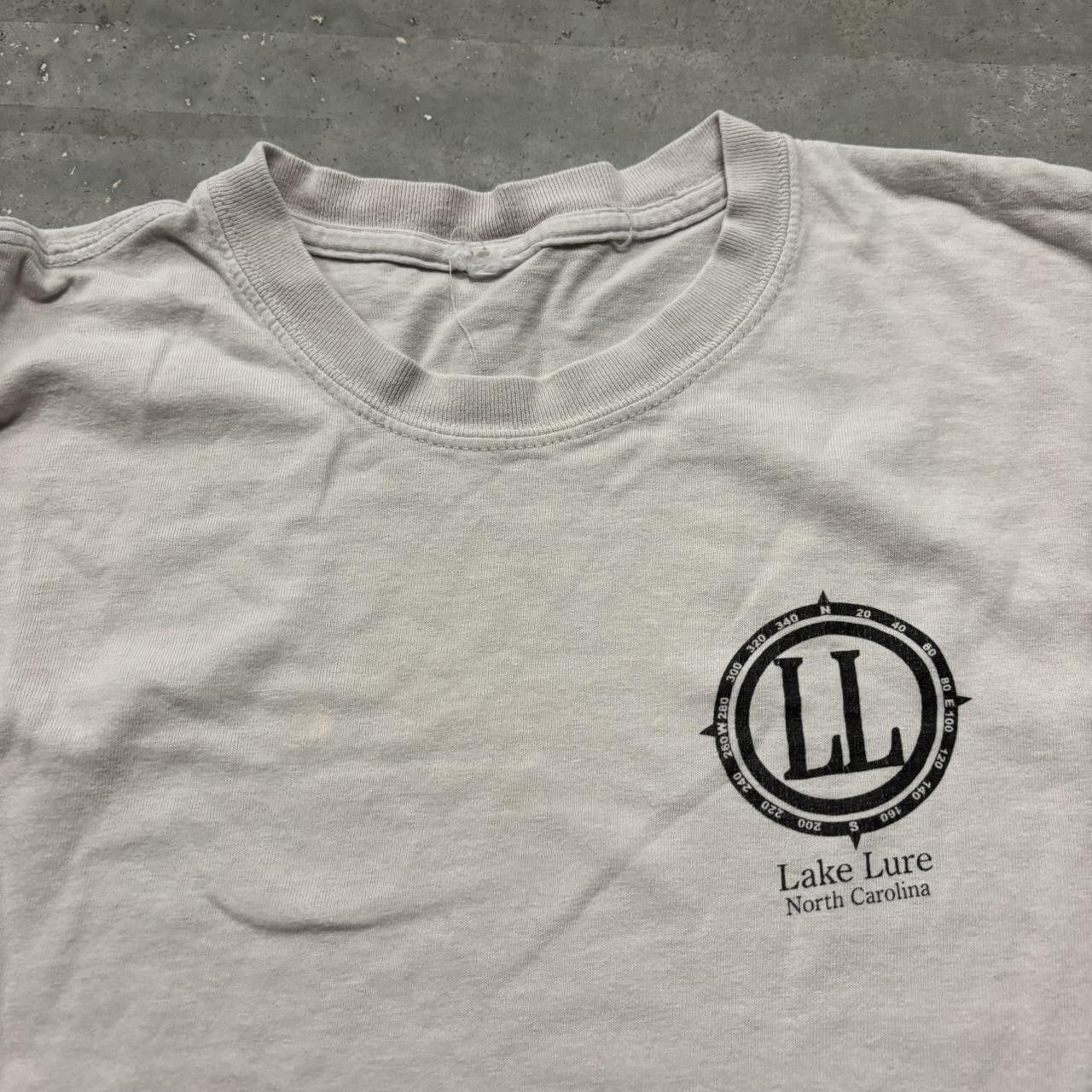 Japanese Brand × Vintage Crazy Vintage Y2K/2000s White Lake Lure Adventure Oudoors Graphic Tee! Size US XL / EU 56 / 4 - 3 Thumbnail