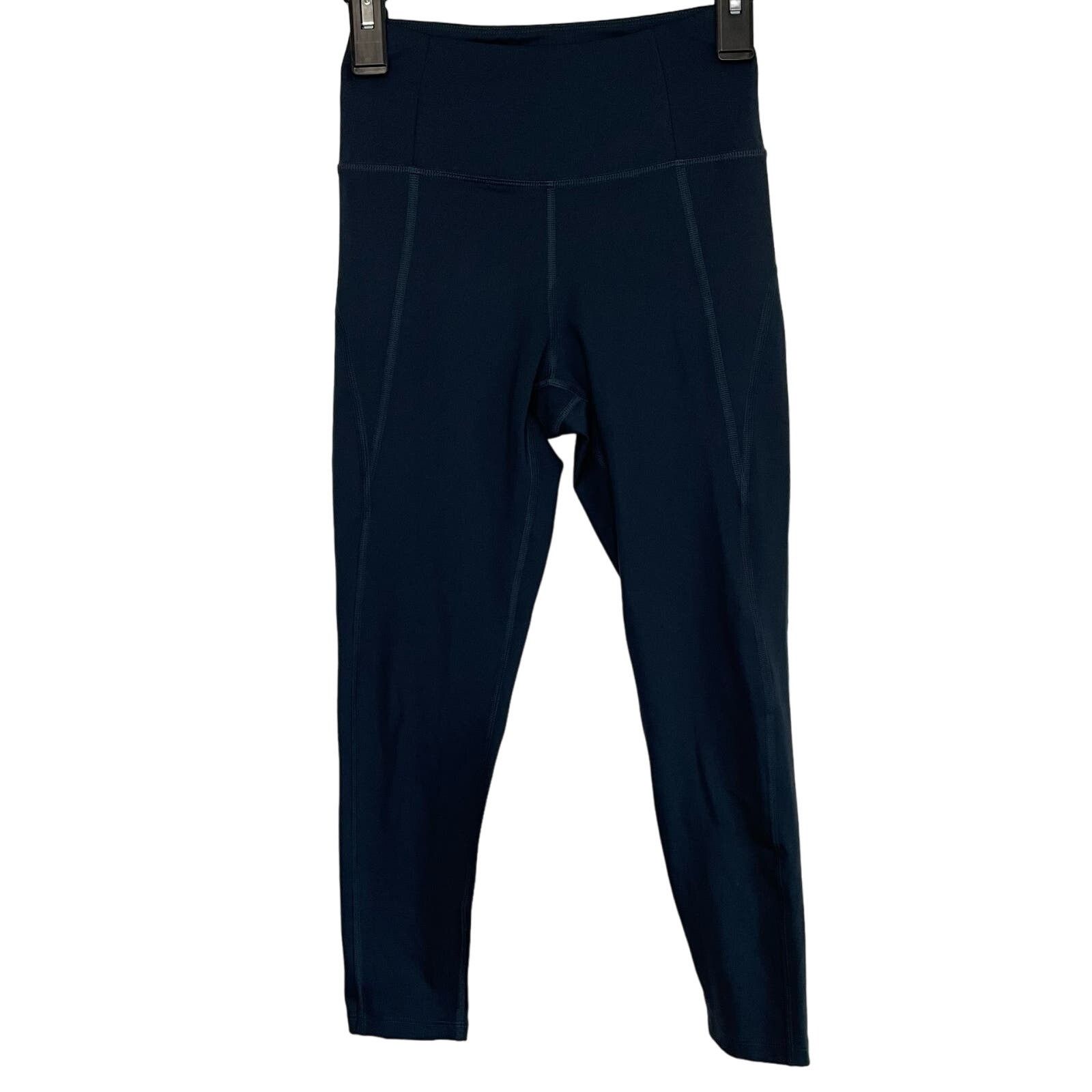 Girlfriend Collective Girlfriend Collective Navy Leggings S Womens Athleisure Crop Size 28" / US 6 / IT 42 - 1 Thumbnail