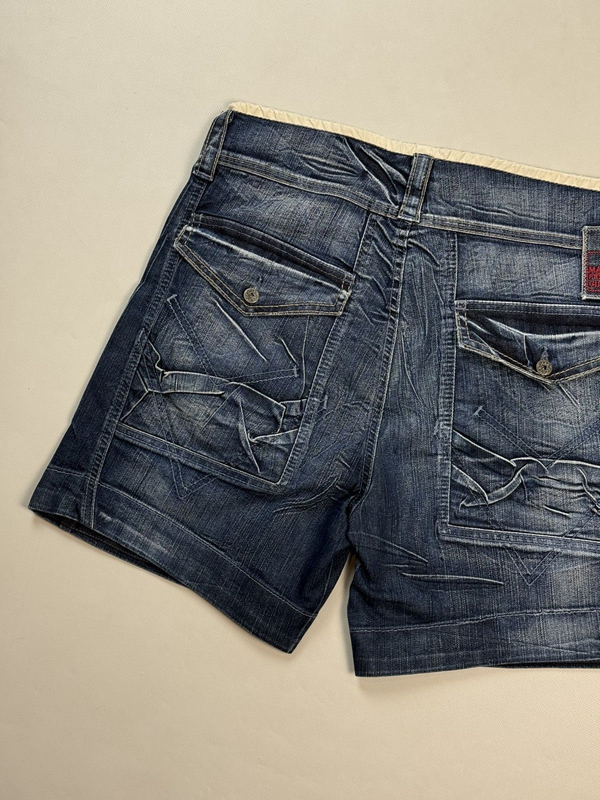 Marithe + Francois Girbaud Marithe Francois Girbaud Vintage Avant-Garde Denim Shorts Size 29" - 15 Thumbnail