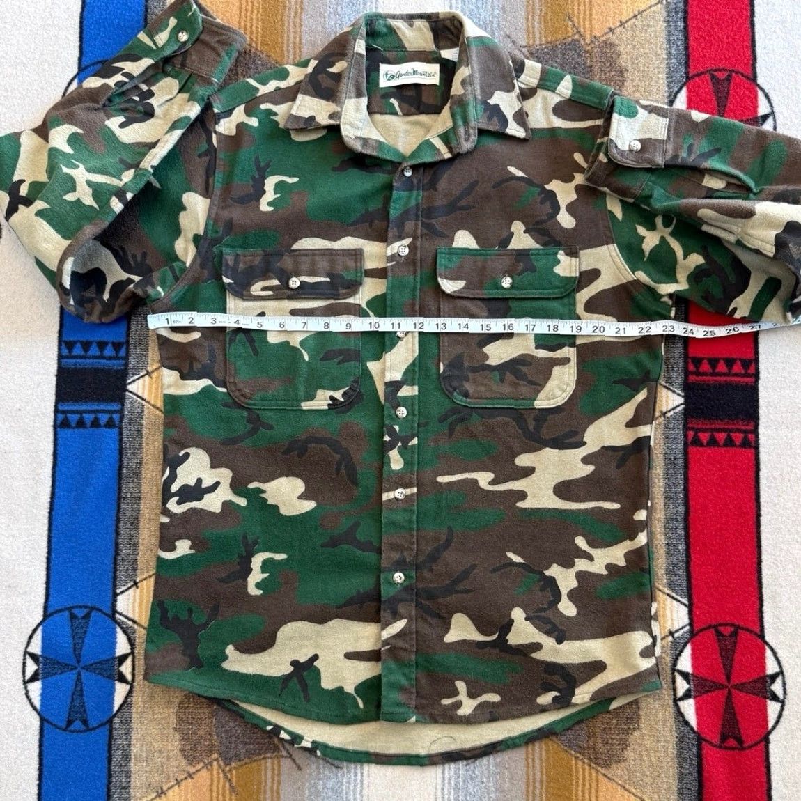 Vintage VINTAGE Gander Mountain Button-Up Camouflage Shirt Men M USA Made 90s Outdoor Hunting Camouflage Green Long Sleeve Size US M / EU 48-50 / 2 - 6 Thumbnail