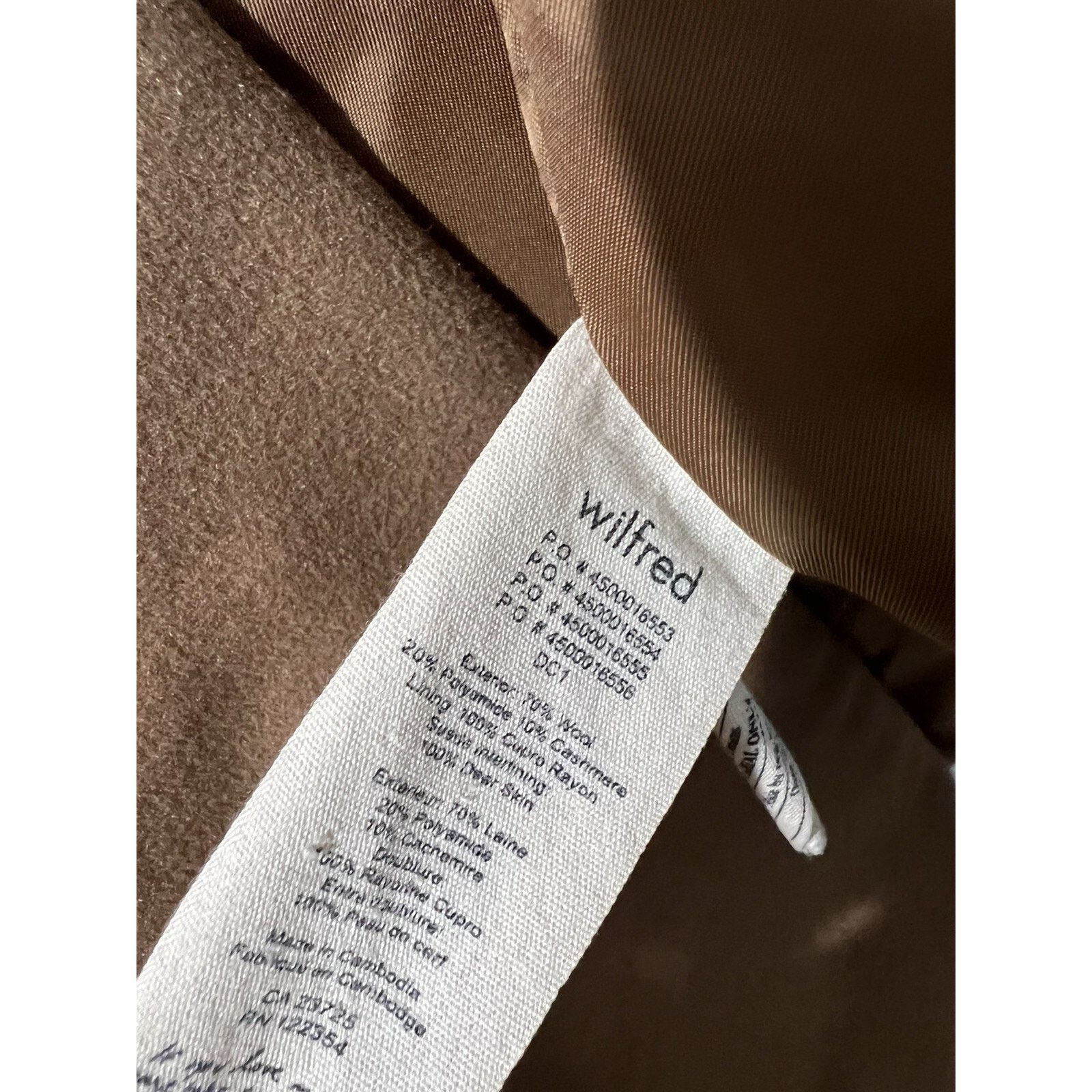 Aritzia Aritzia Wilfre Coat Brown Camel Size X-Small A001712 Size XS / US 0-2 / IT 36-38 - 10 Thumbnail