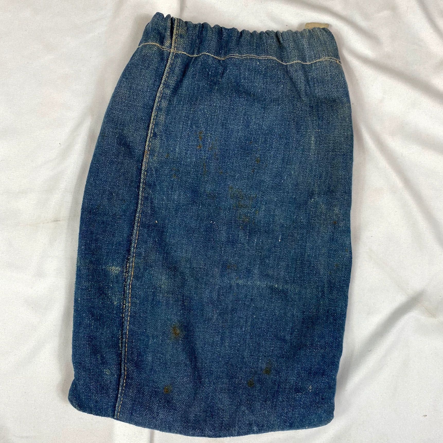 Vintage VINTAGE 1940s Custom Denim Suntries Bag Levis Selvege Redline Denim 14x9.5 inches Bag Mens/Womens Size ONE SIZE - 5 Thumbnail