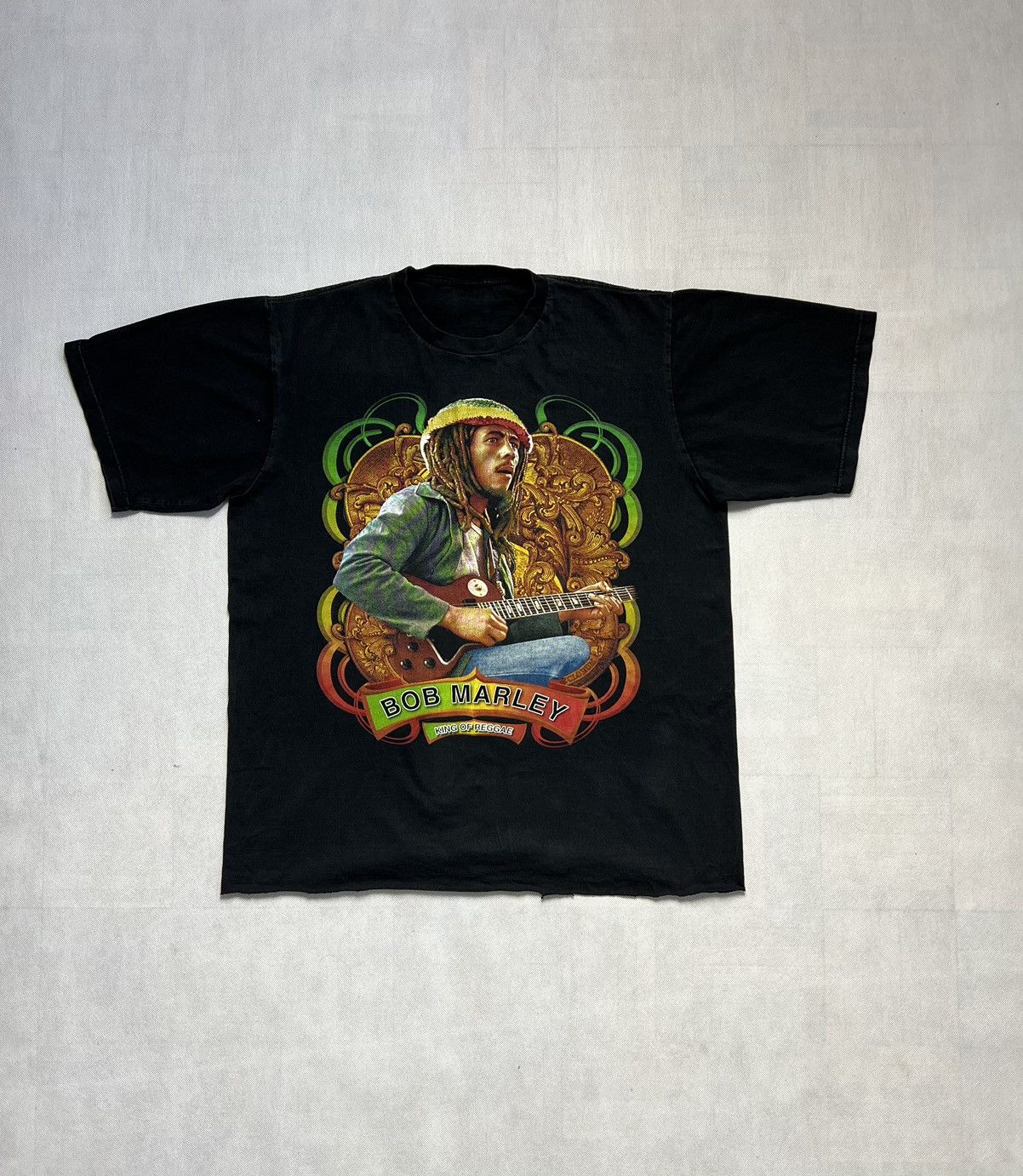 Nike × Vintage Tshirt Bob Marley King Of Reggae Vintage 90’s Print Size US XL / EU 56 / 4 - 1 Thumbnail