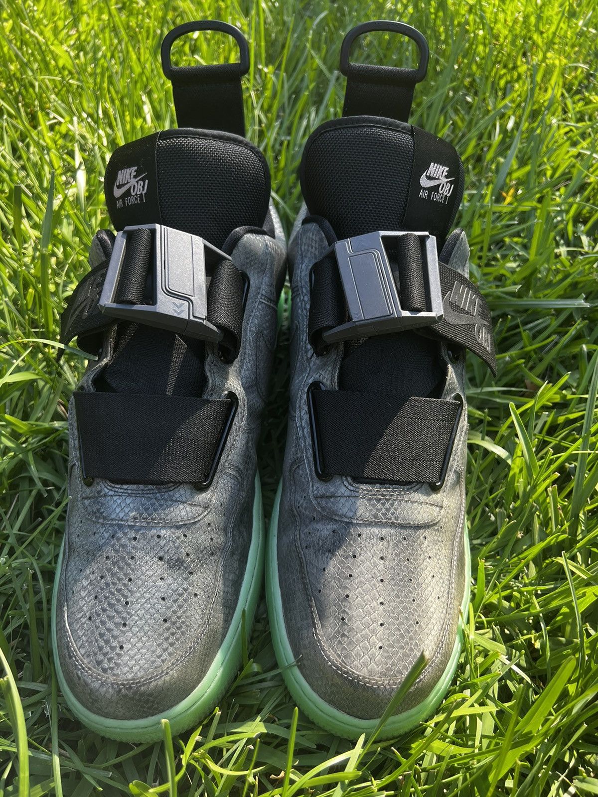 Nike CLEAN Nike AF1 size 14 OBJ Utility Air Force 1 Grey Glow Size US 14 / EU 47 - 4 Thumbnail